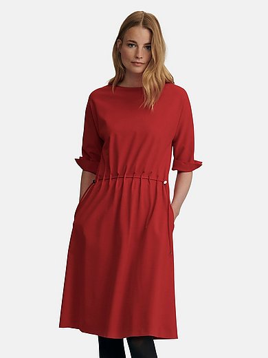 Fadenmeister Berlin - Jersey dress with 3/4-length slit sleeves