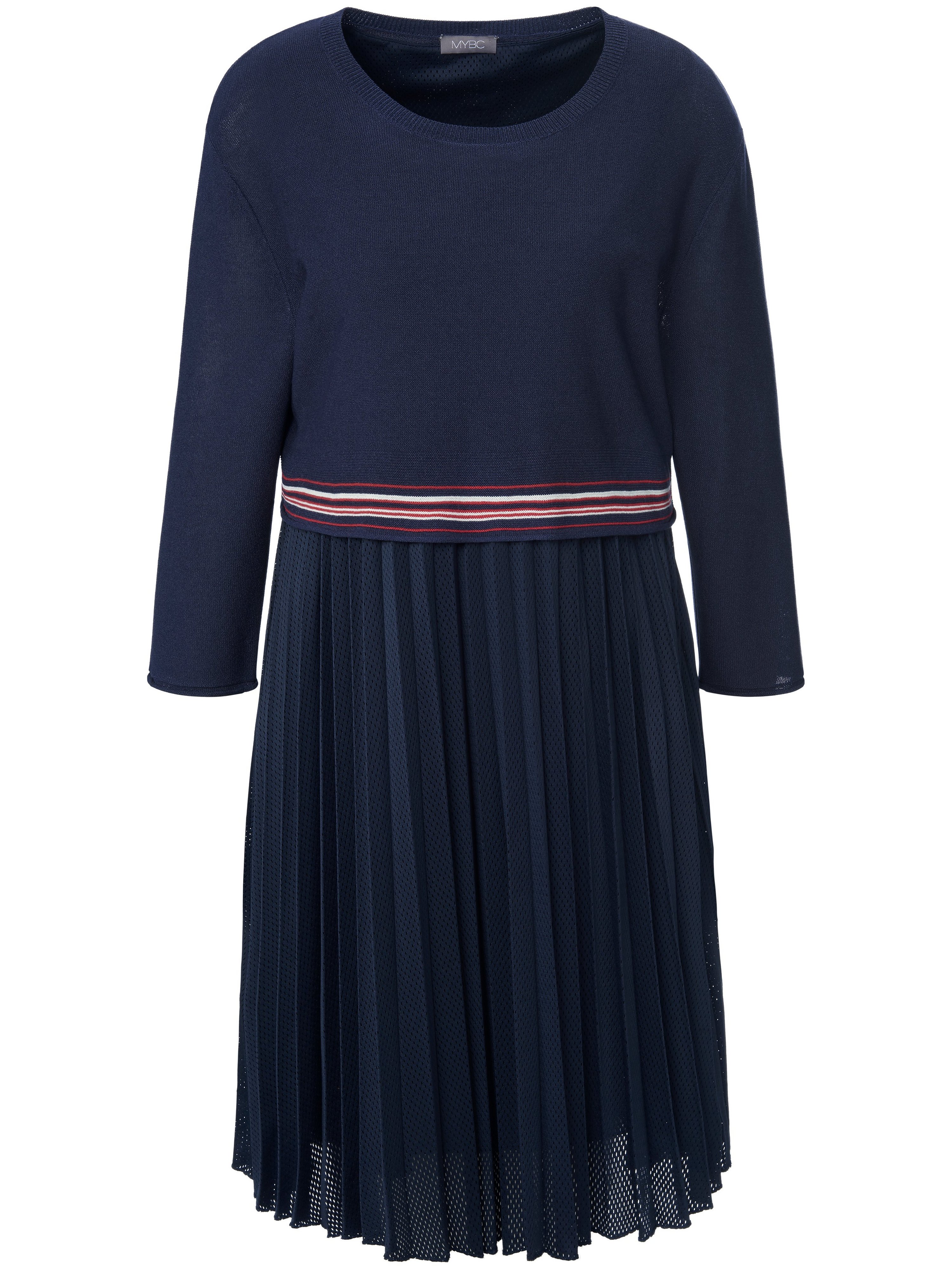 Tweedelige jurk in overgooiermodel Van MYBC blauw