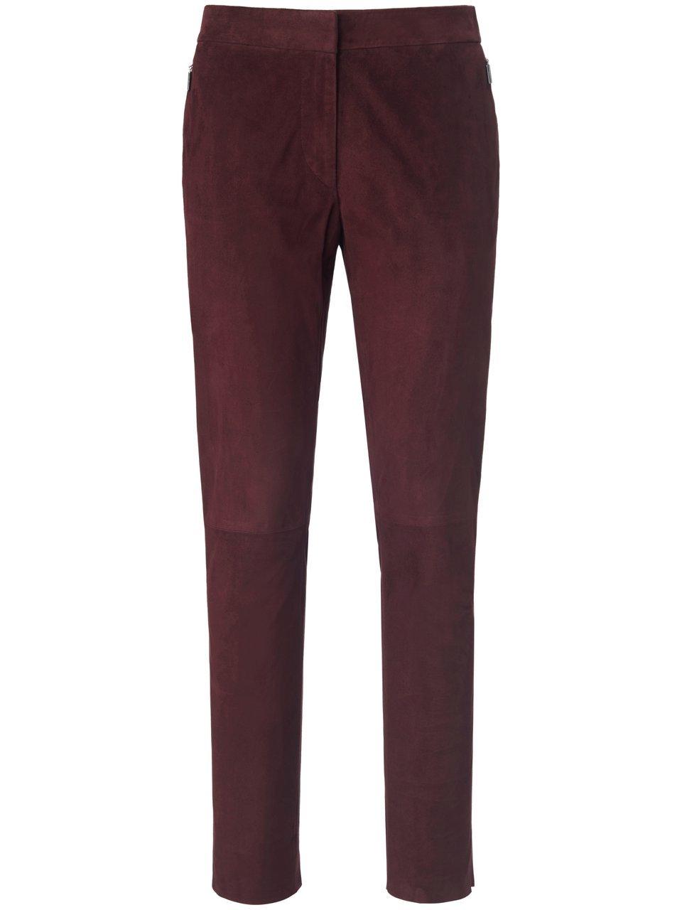 Knöchellange Lederhose Fadenmeister Berlin rot günstig online kaufen