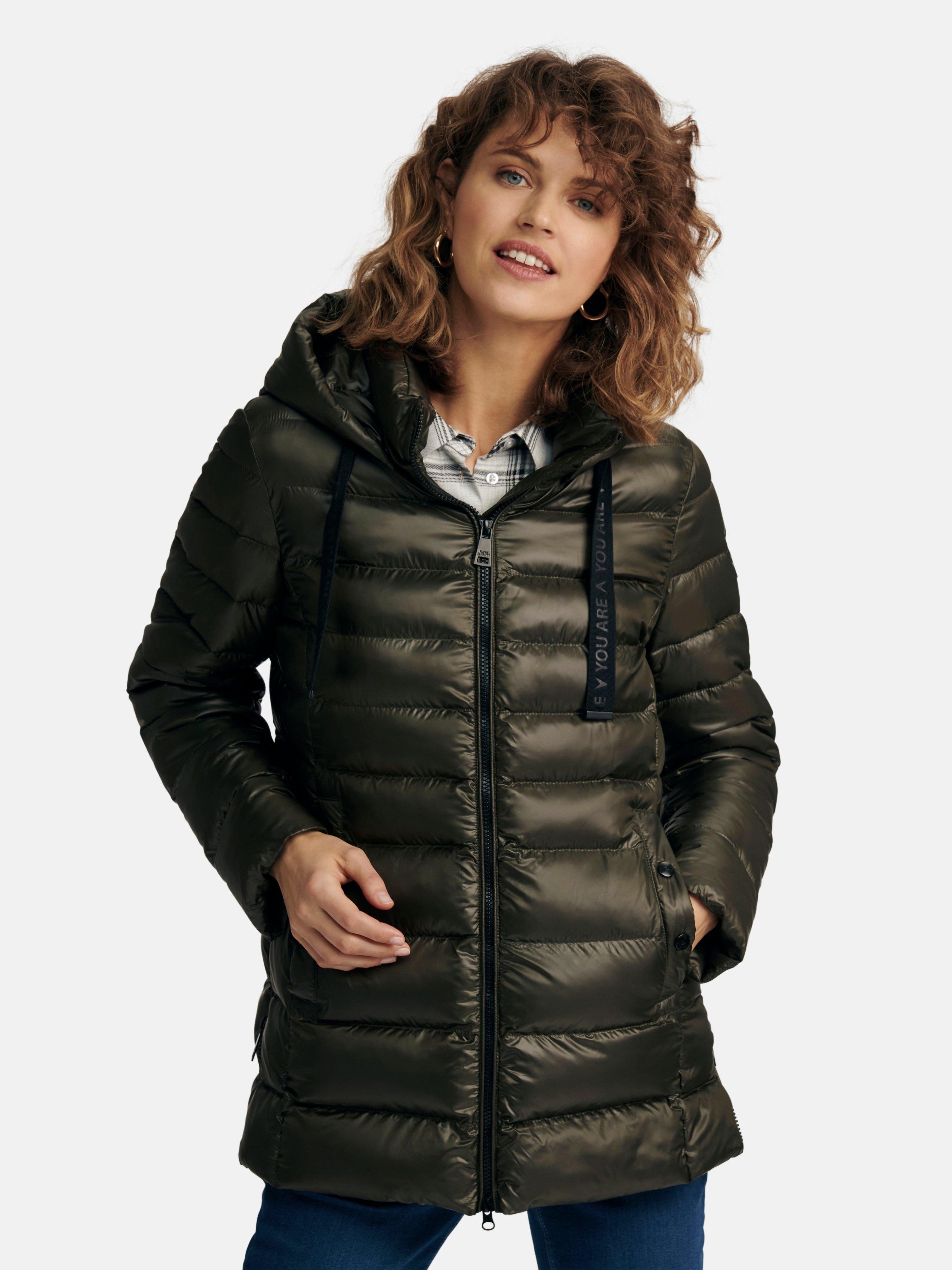 Fuchs & Schmitt - Quilted jacket with removable hood - olive
