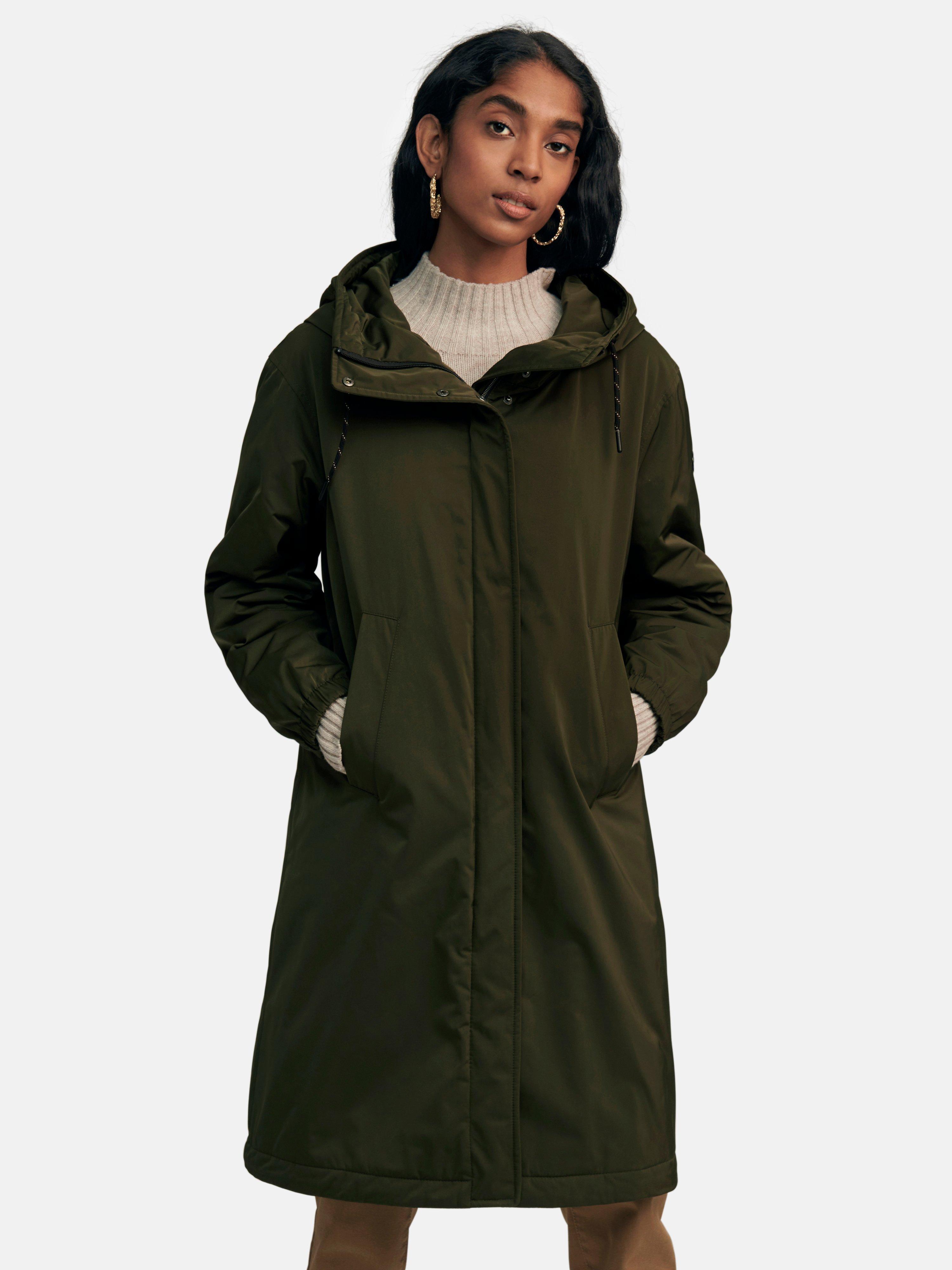 Fuchs+Schmitt - Long jacket with hood - dark olive