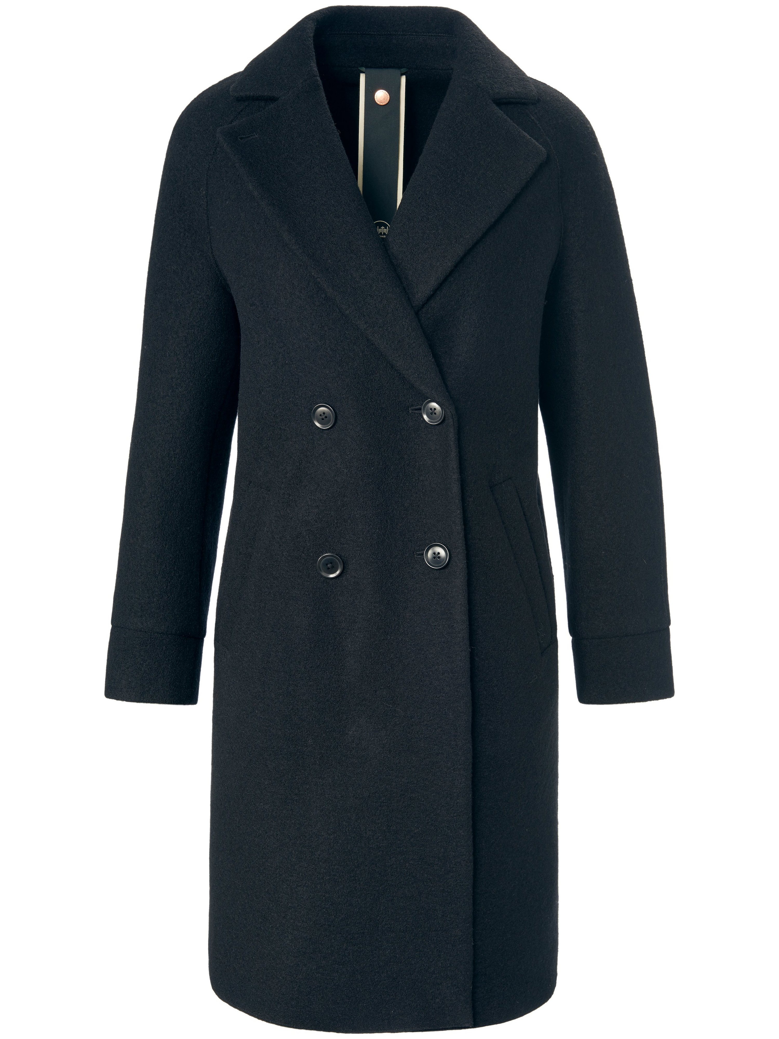 Le manteau 3/4 100% laine vierge  LangerChen noir