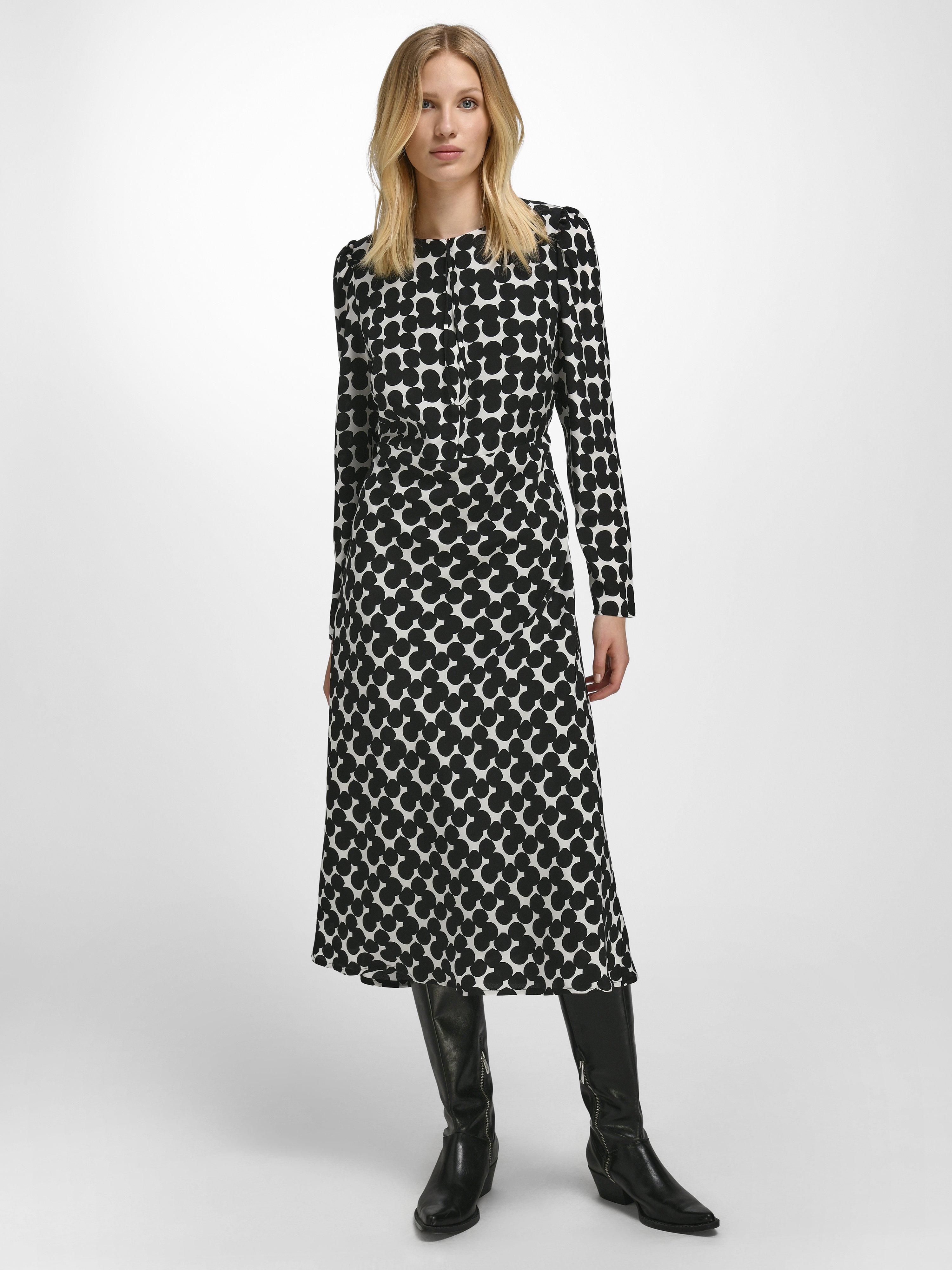 Uta Raasch - Kleid aus 100% Seide - Weiß/Schwarz