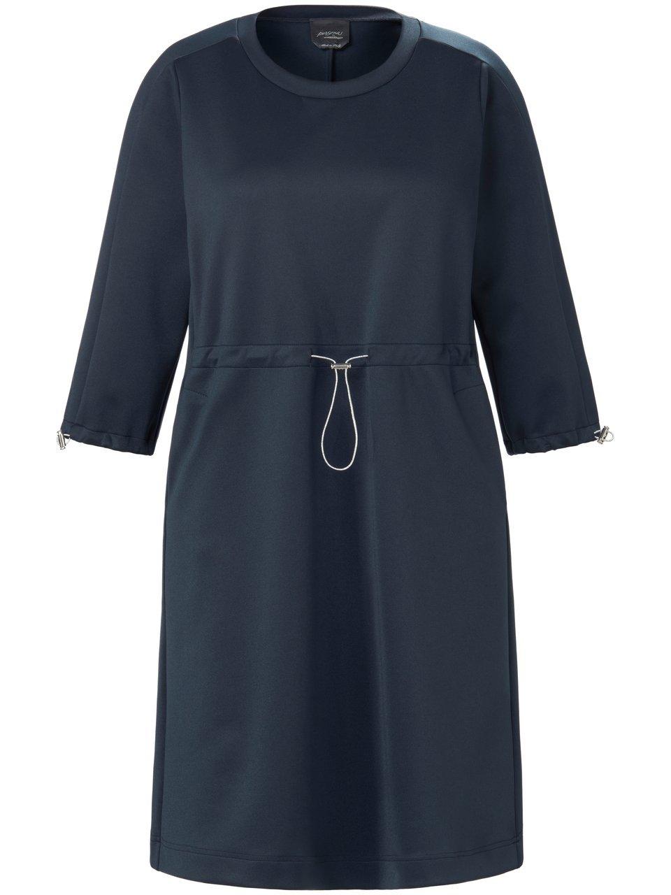 Jersey jurk 3/4-mouwen Van Persona by Marina Rinaldi blauw