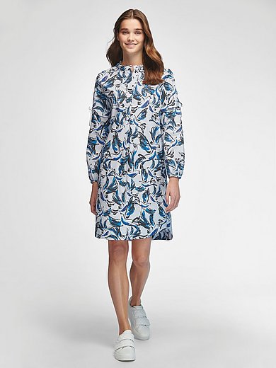 Marc Cain - Dress with gathered stand-up collar