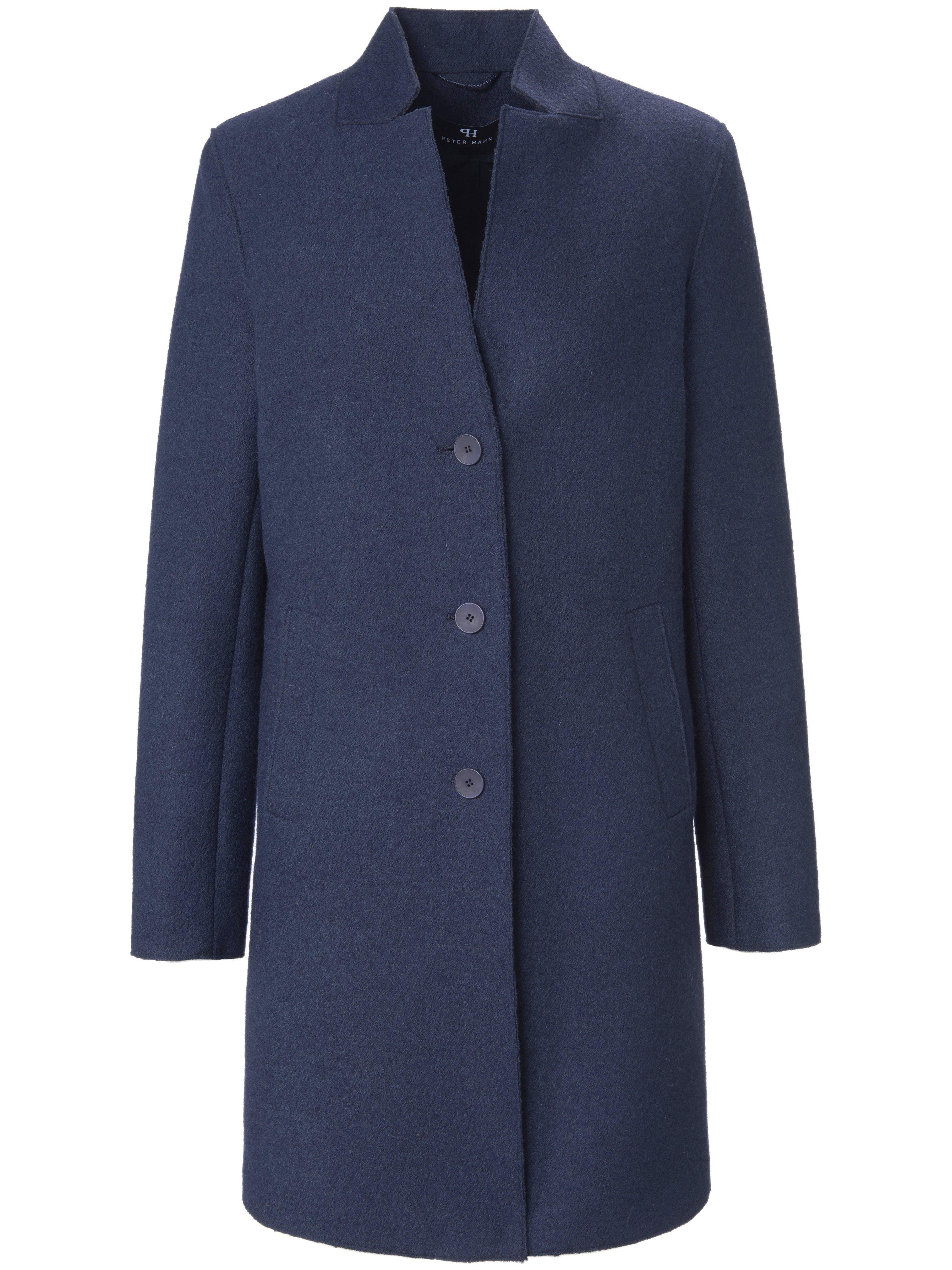 Short coat in wool mix Peter Hahn blue