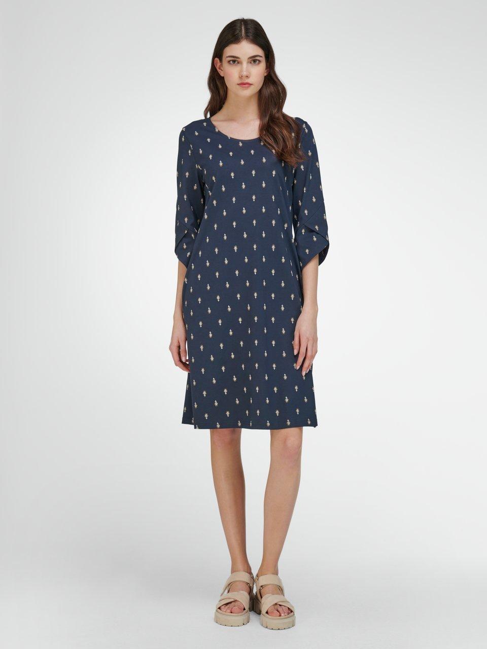 Green Cotton - Jersey-Kleid - Marine/Beige