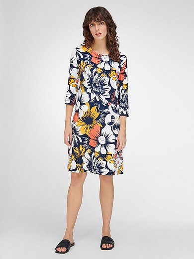 Peter Hahn - Jersey dress with 3/4-length sleeves