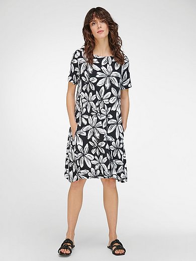 Peter Hahn - Jersey dress with short sleeves