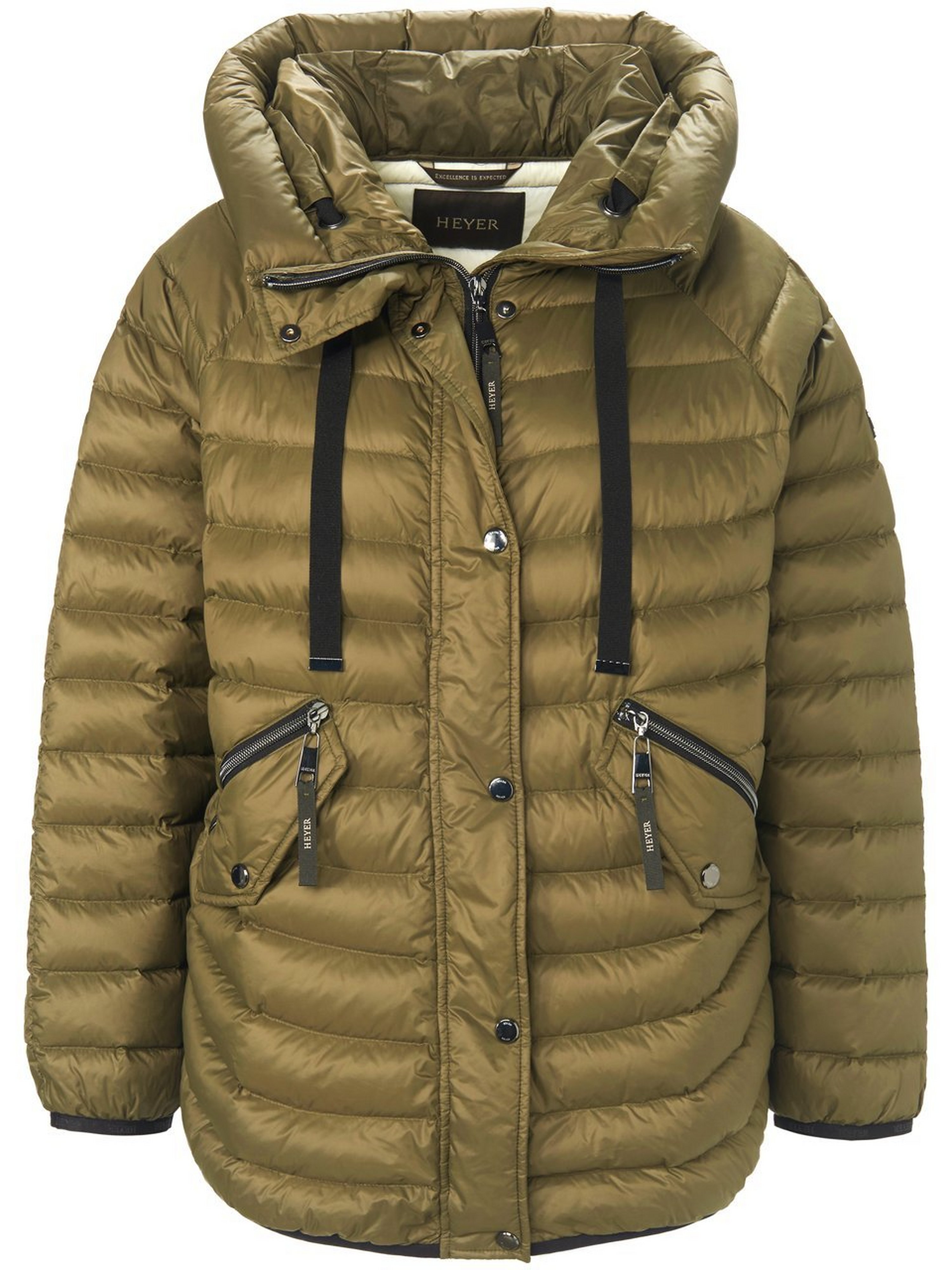 Quilted down jacket Heyer green
