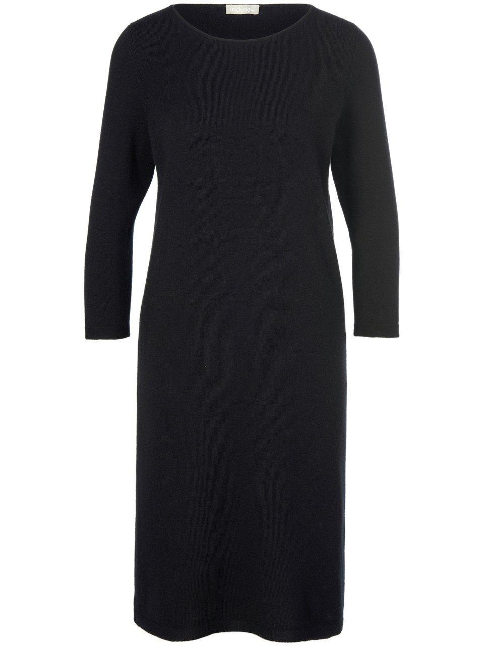 Strickkleid Schurwolle und Kaschmir include schwarz günstig online kaufen