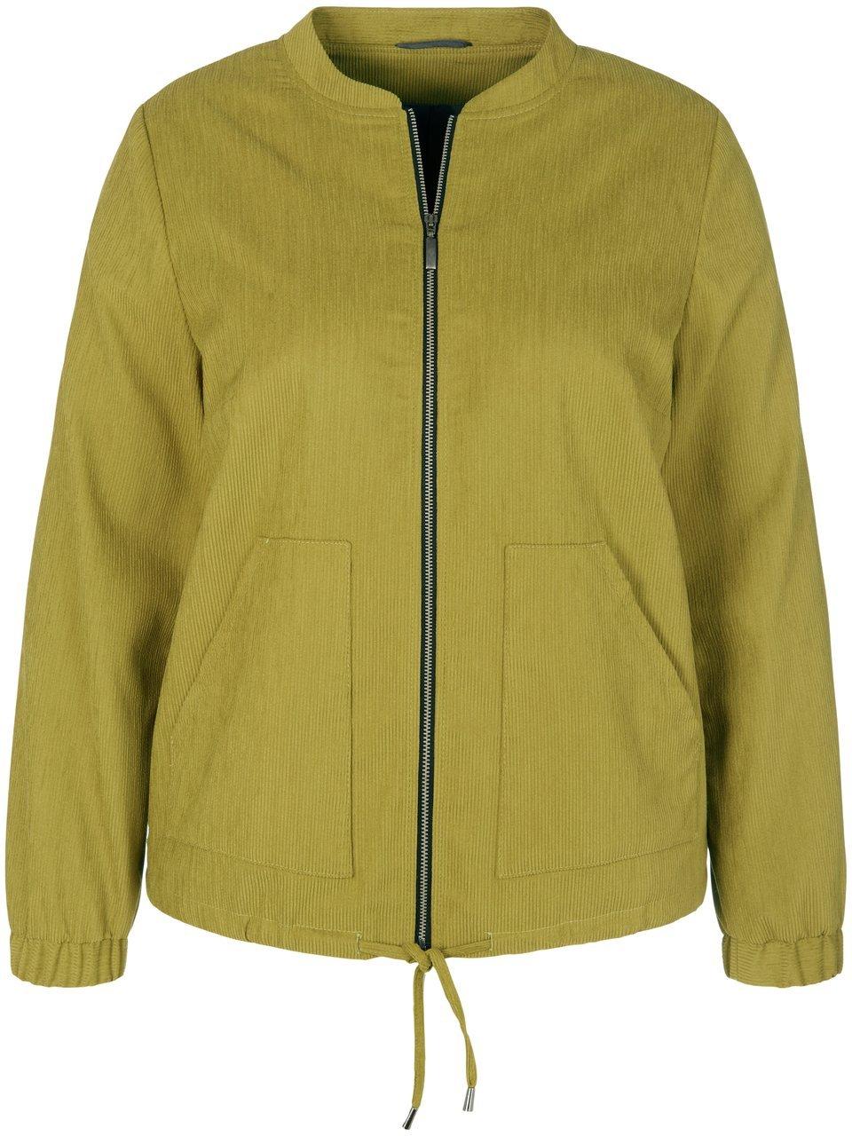 Cord-blouson collegekraag Van Emilia Lay groen