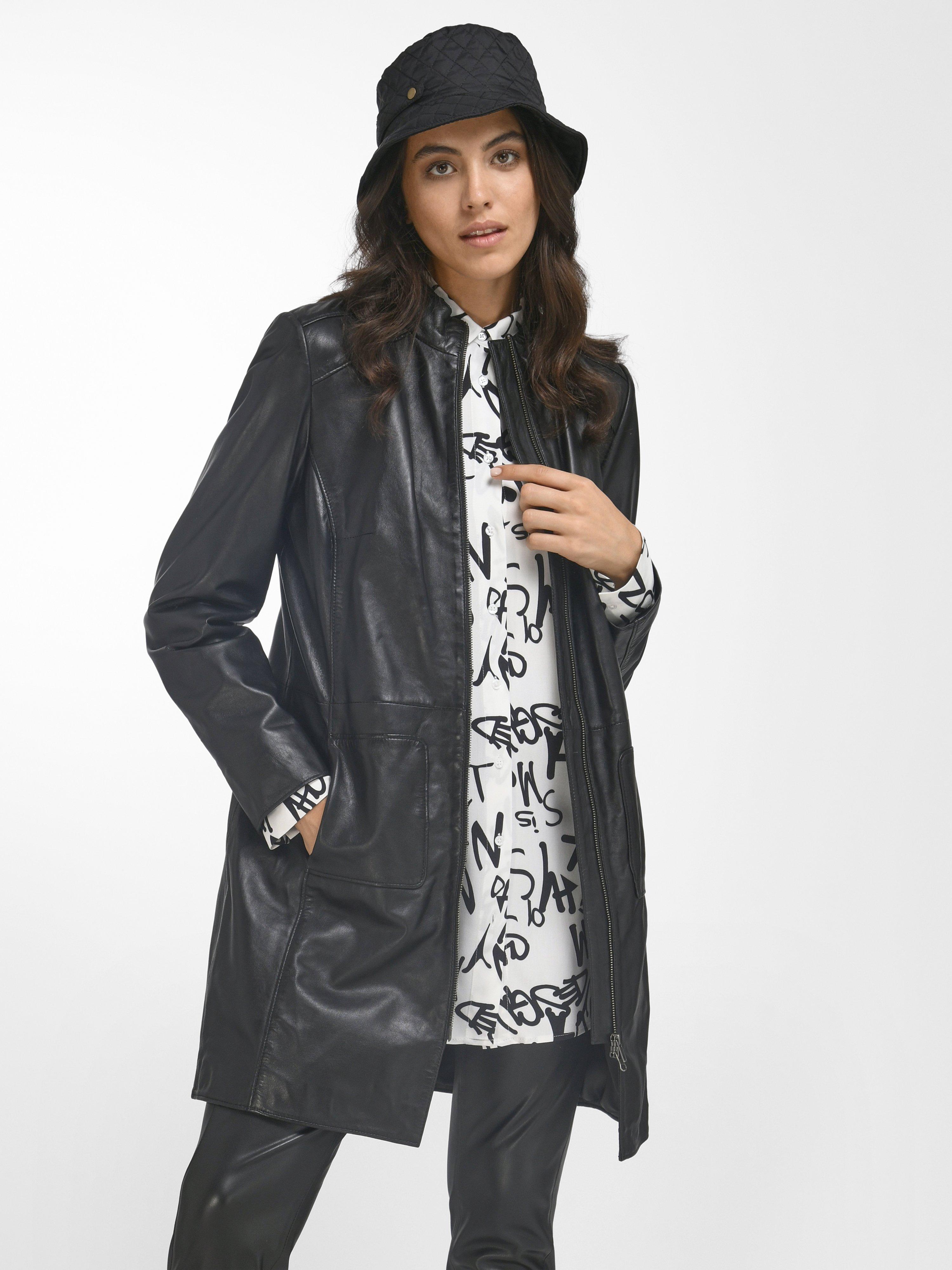 Veste noir online longue