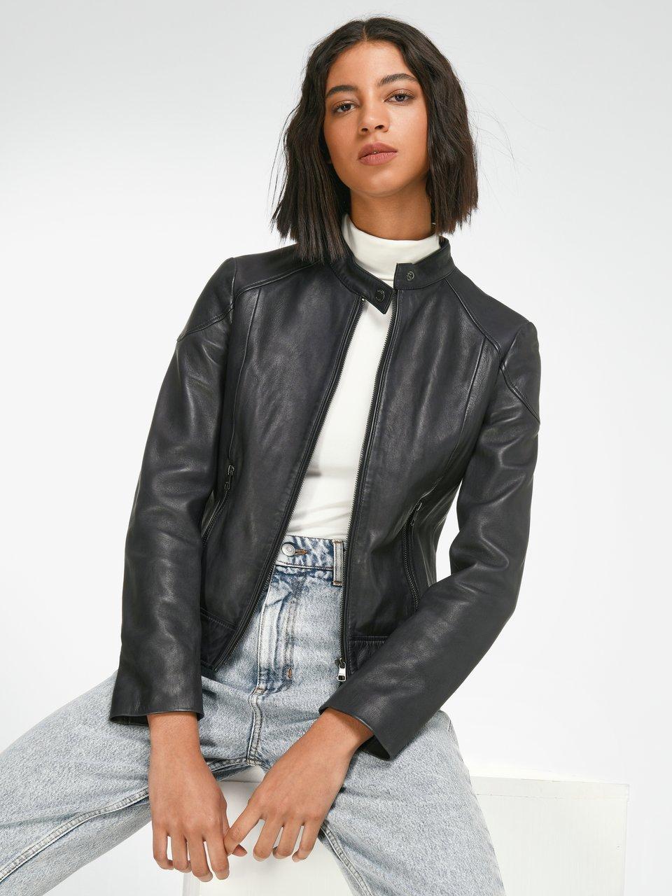 BOSS - Leren jack in kort model