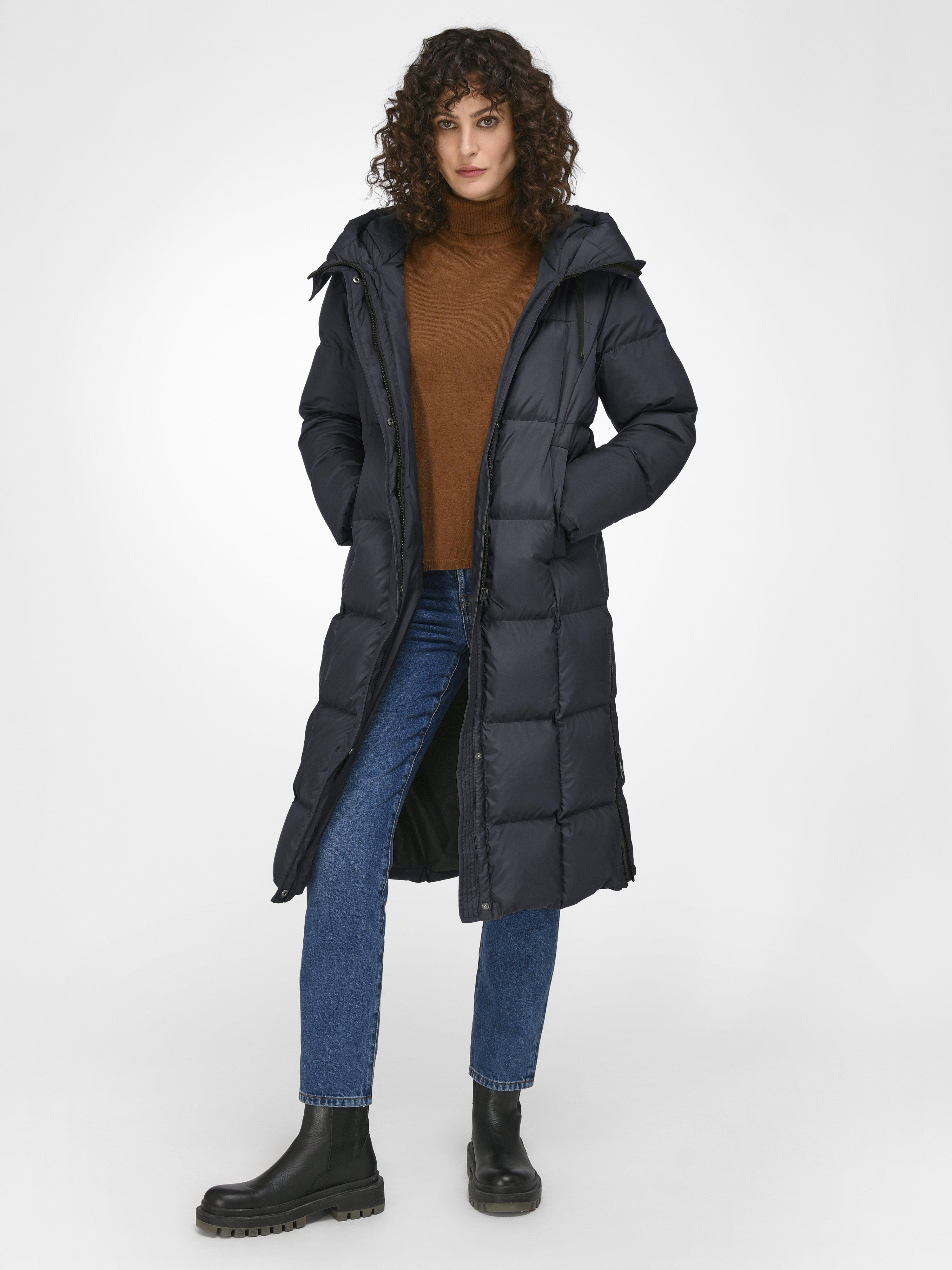 Fuchs+Schmitt - Quilted down coat with hood - navy