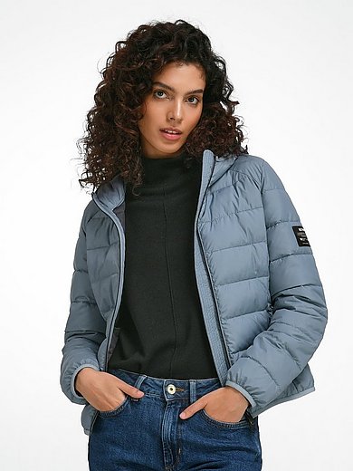Ecoalf - Quiltet jakke med ståkrave