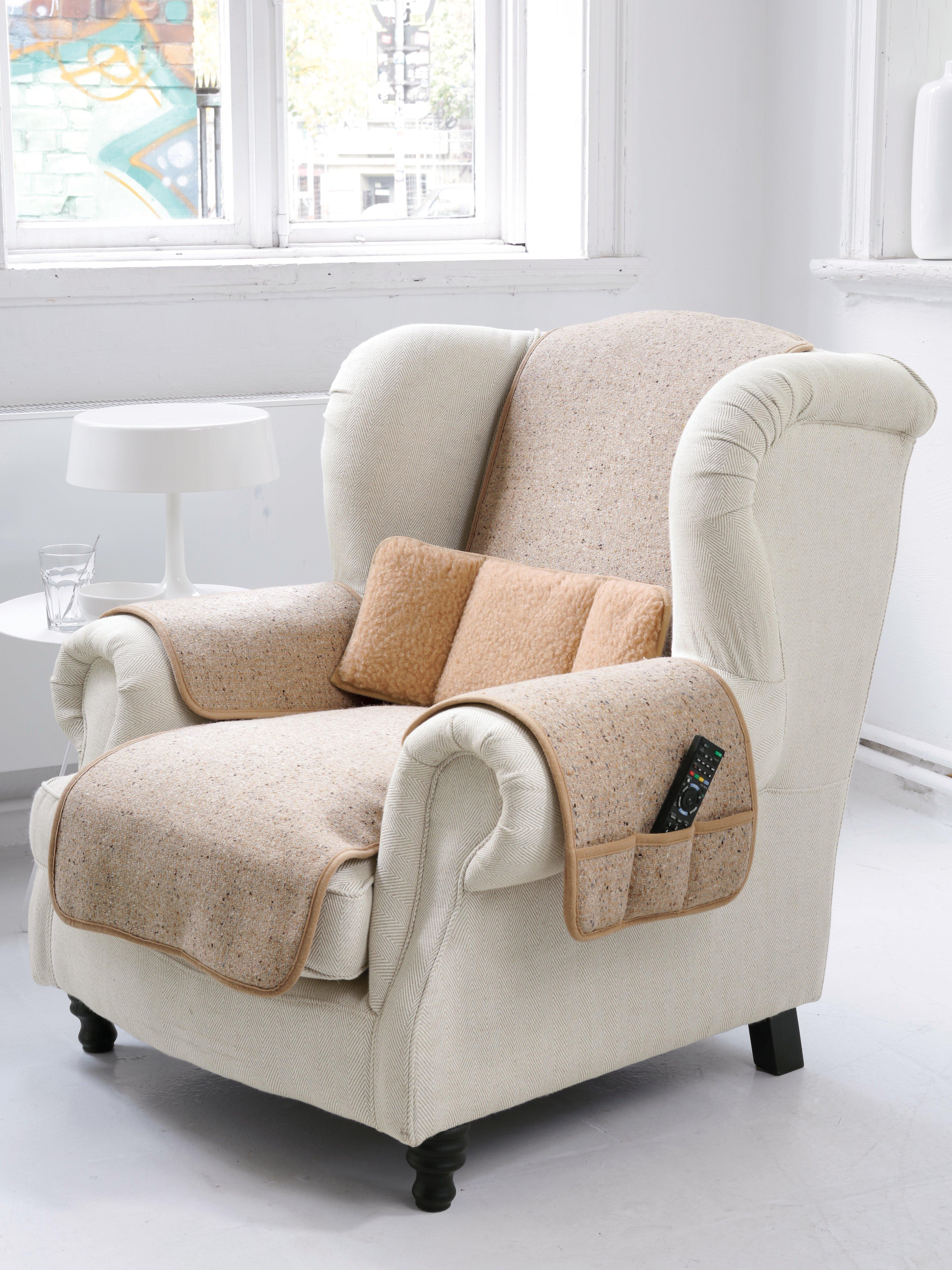 Irelamb - Le protège-fauteuil en pure laine vierge, 50x150cm