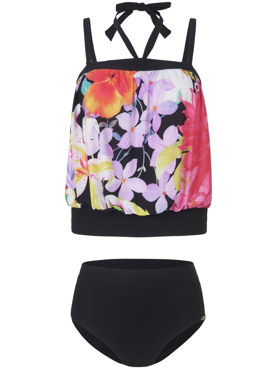 Tankini bloemdessin Van Sunflair zwart