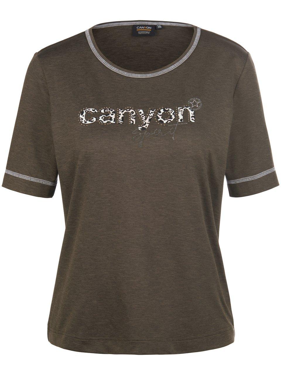 Shirt ronde hals en korte mouwen Van Canyon bruin