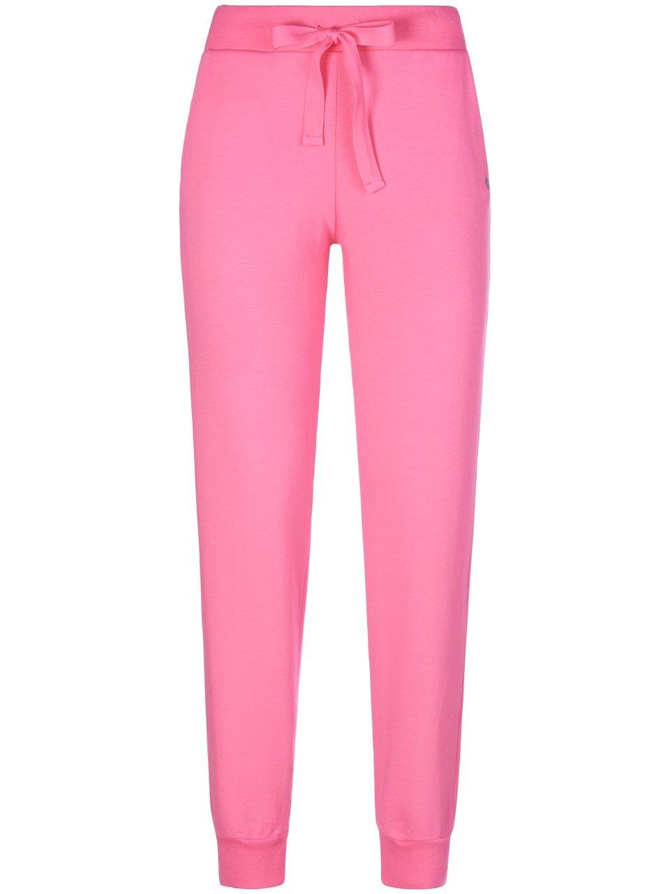 Enkellange joggingbroek elastische ribband Van DEHA pink