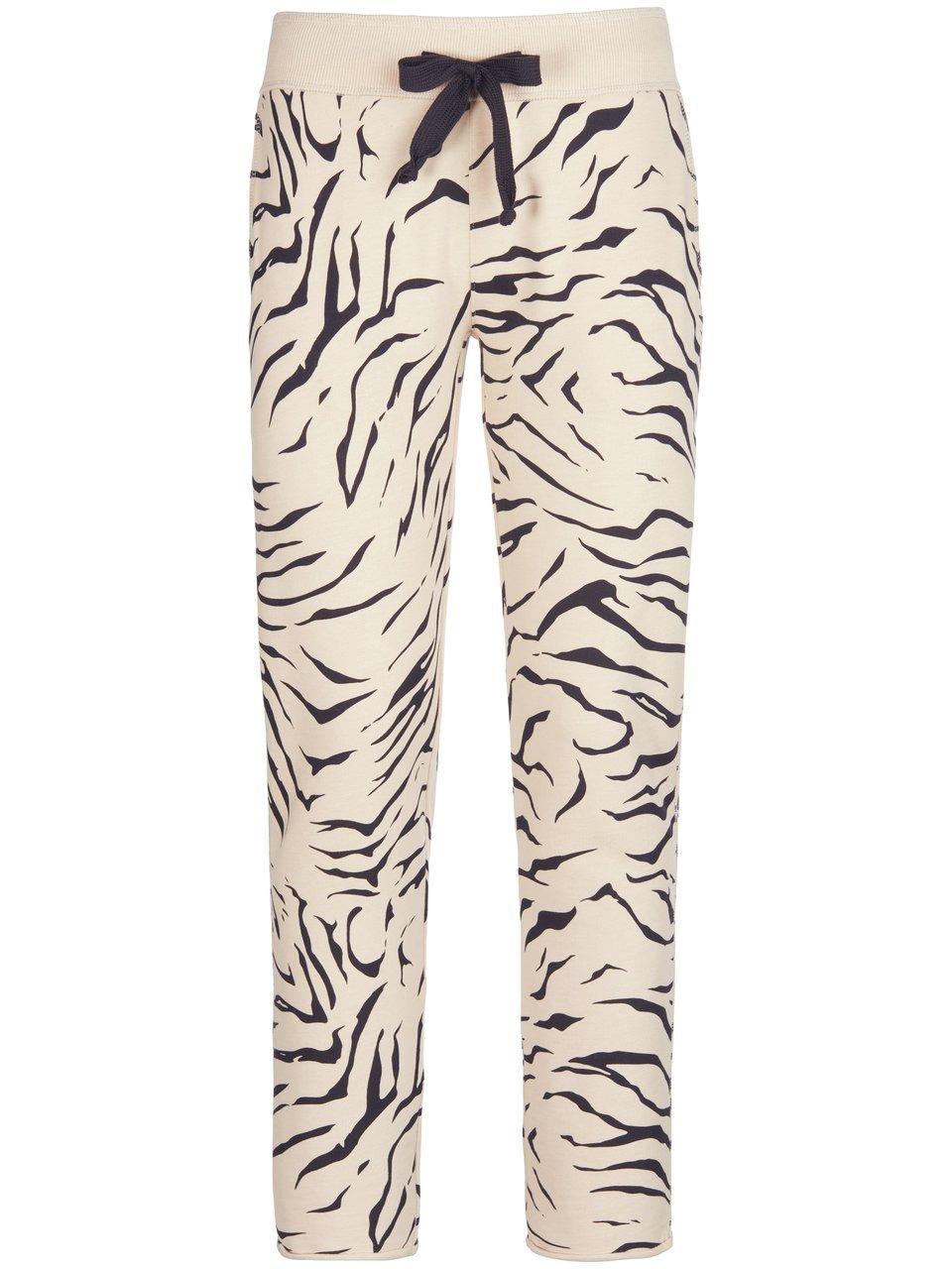 Enkellange sweatbroek dierenprint Van Juvia beige