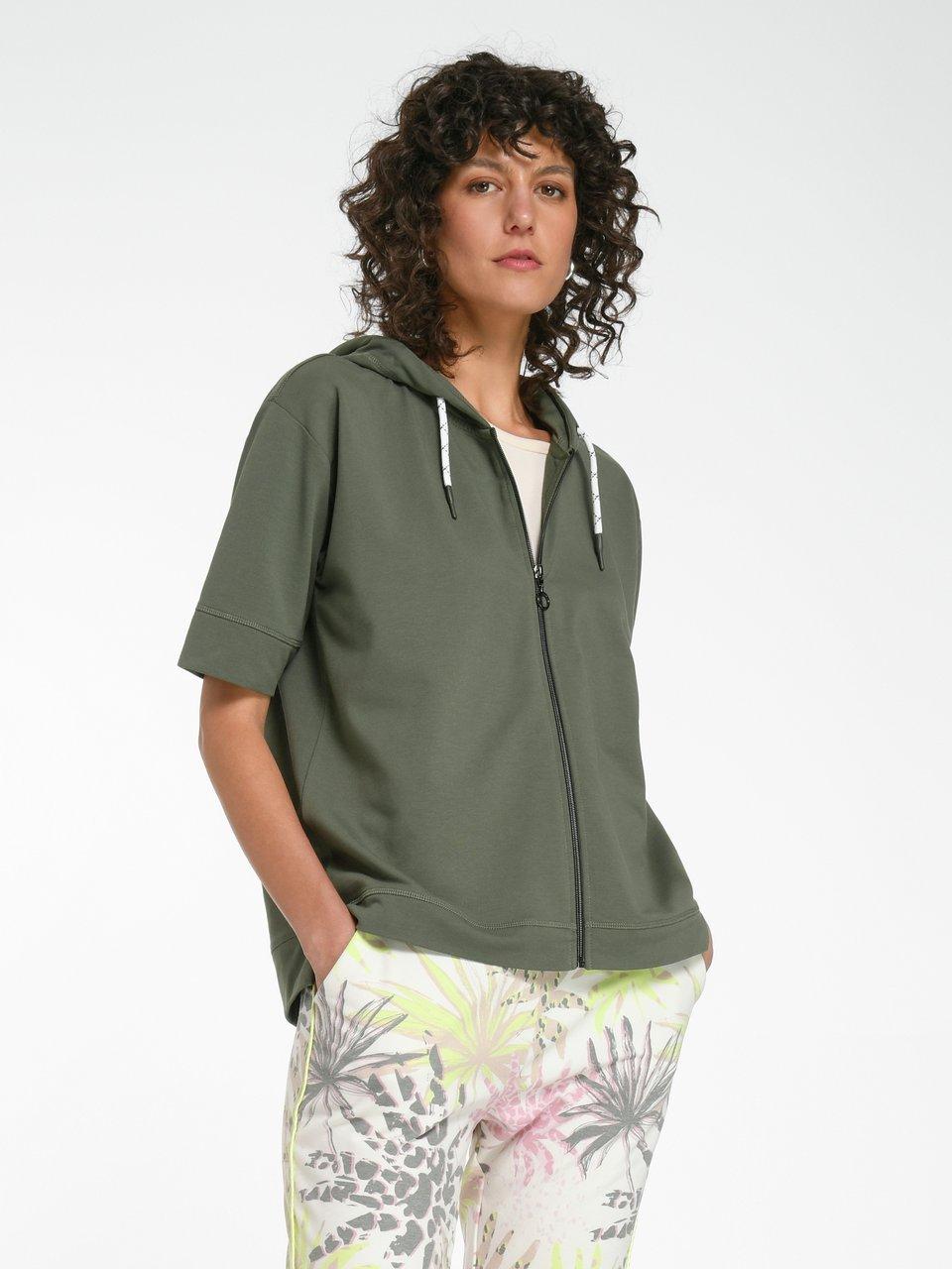 MYBC - Kapuzen-Sweatjacke mit 1/2-Arm