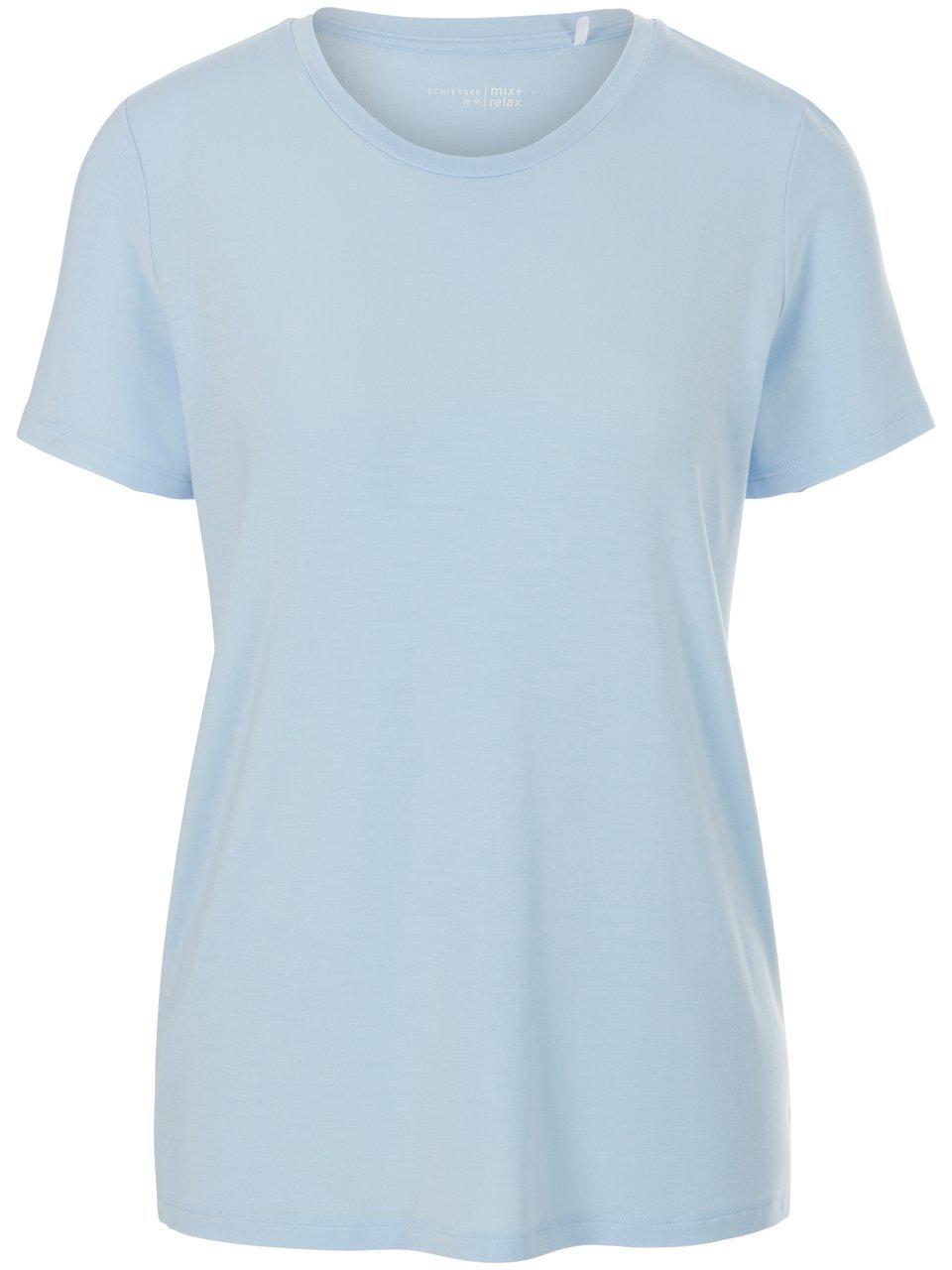 Pyjamashirt korte mouwen Van Schiesser blauw