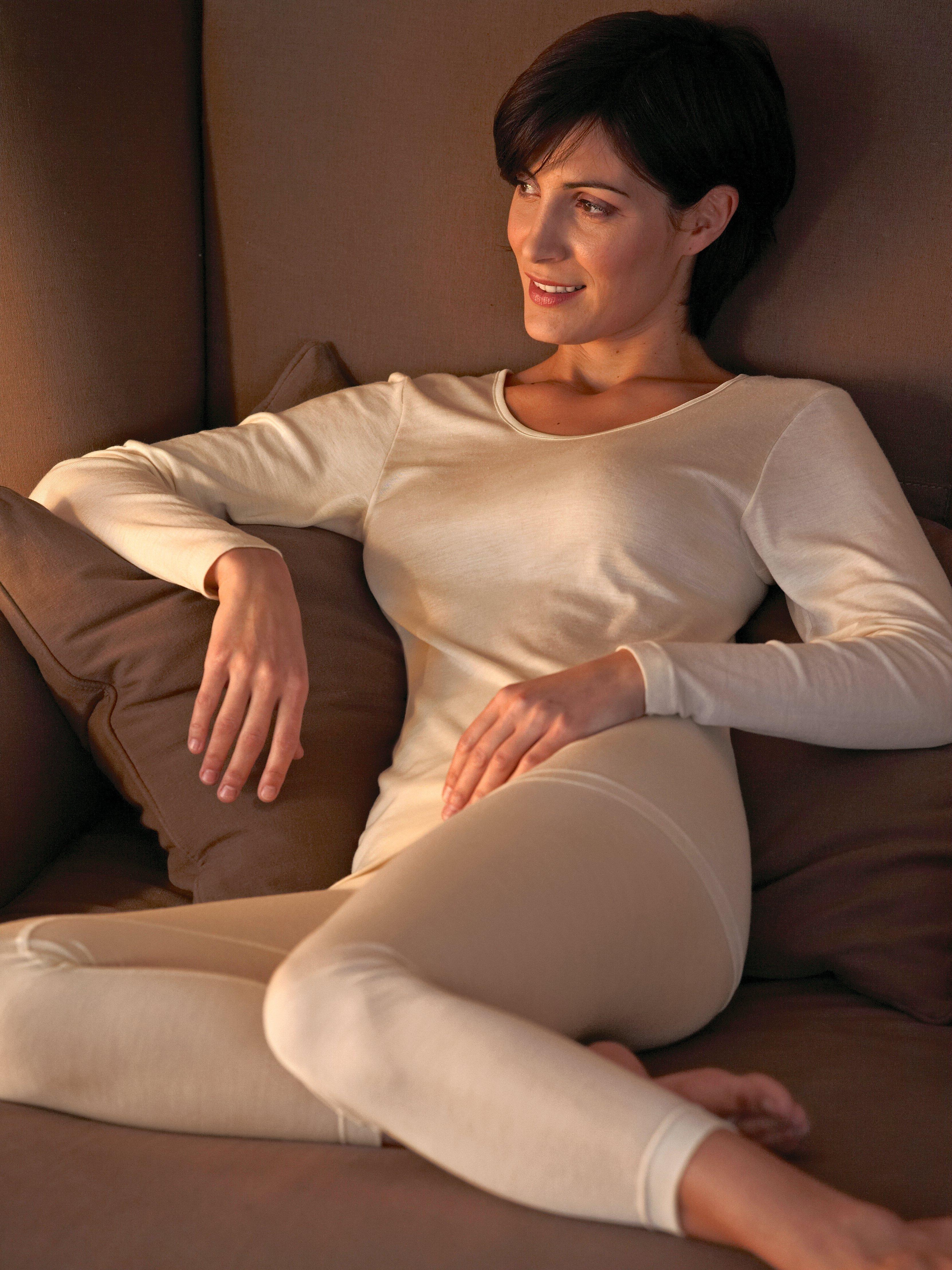 Intherm - Langarm-Hemd aus Seide mit Kaschmir