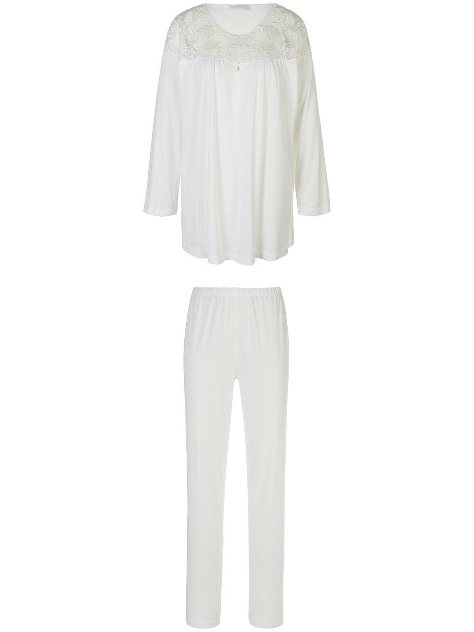 Pyjama lange mouwen Van Hutschreuther wit