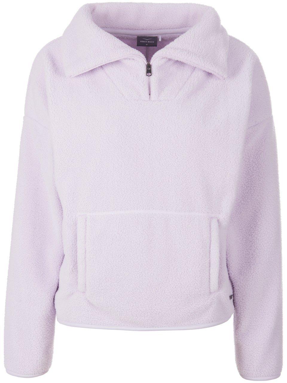 Teddyfleece-sweatshirt kangoeroezak Van Venice Beach paars