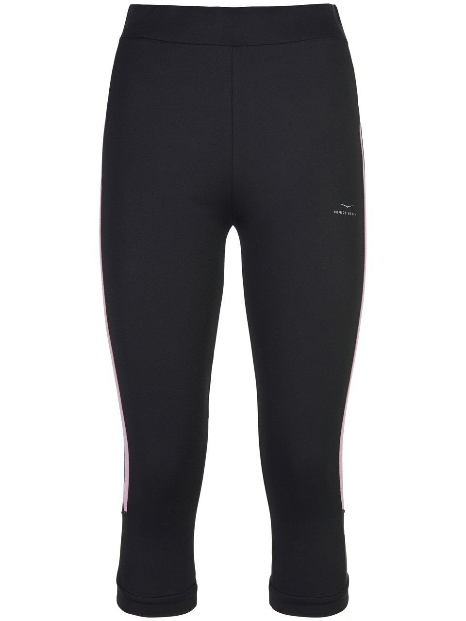 3/4-legging brede elastische band Van Venice Beach zwart