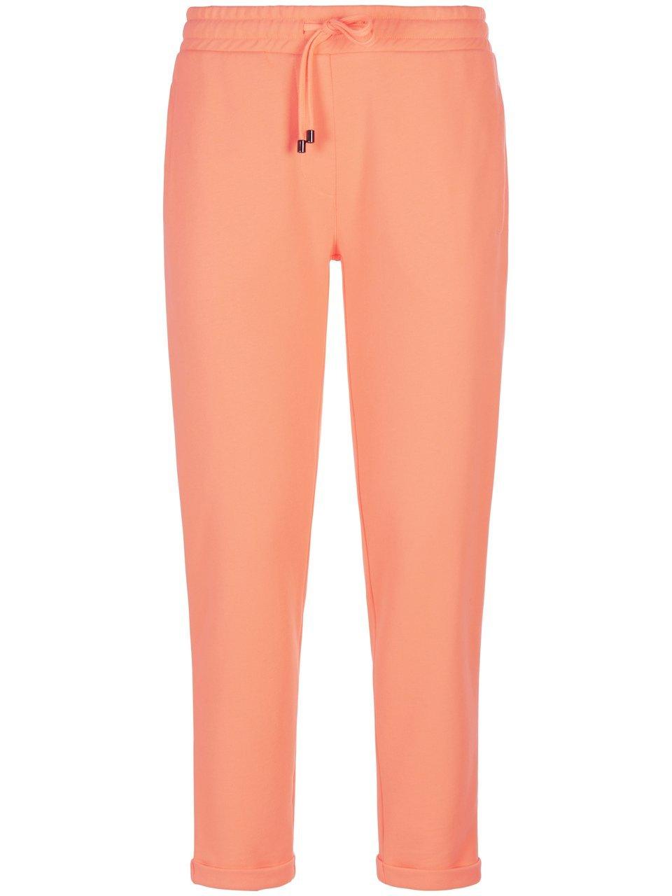 Enkellange sweatbroek tunnelkoord Van Juvia oranje