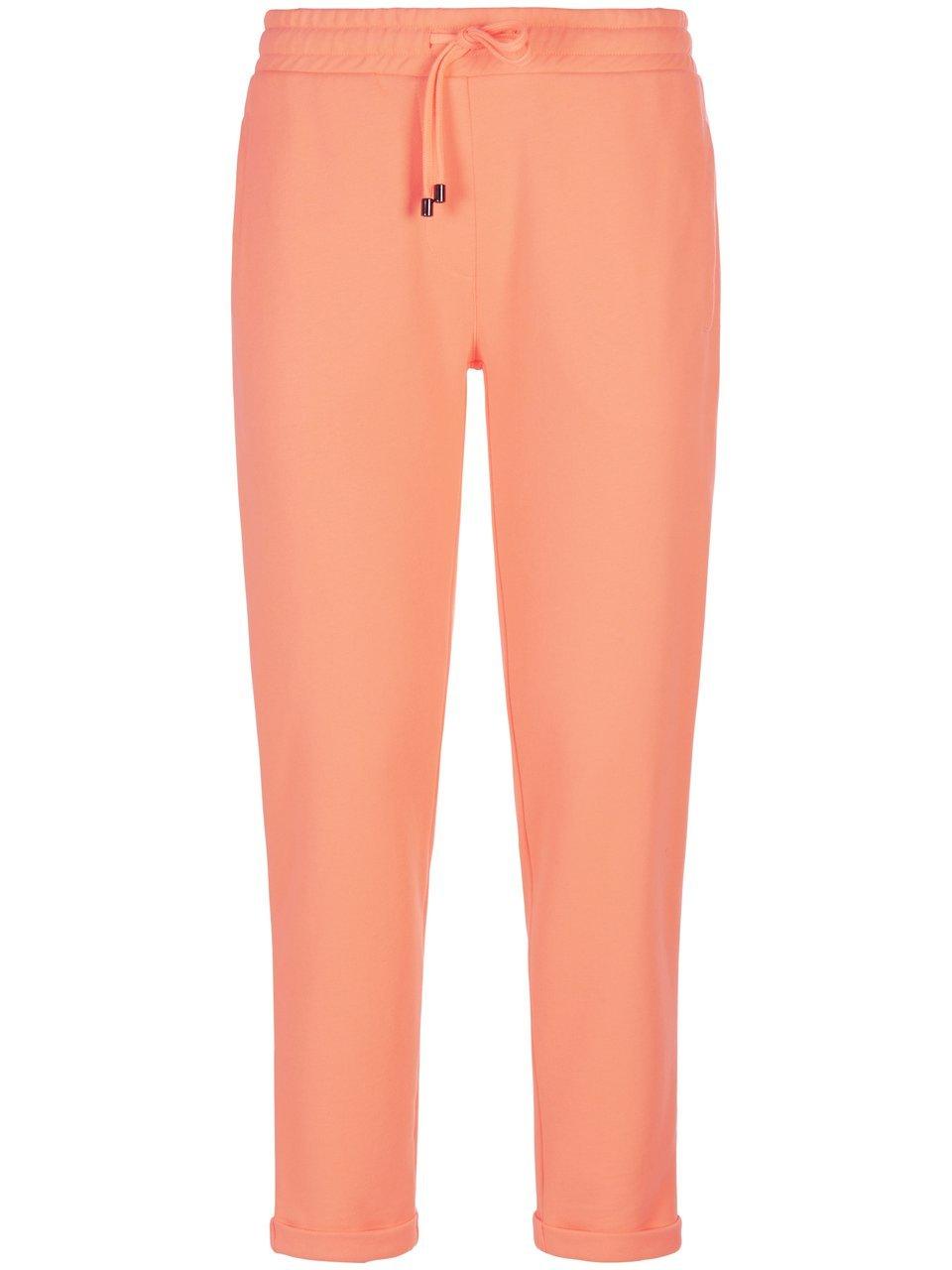 Enkellange sweatbroek tunnelkoord Van Juvia oranje