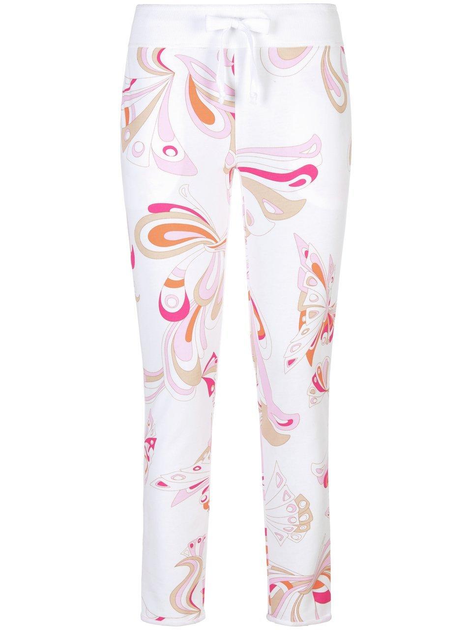 Enkellange sweatbroek print Van Juvia wit