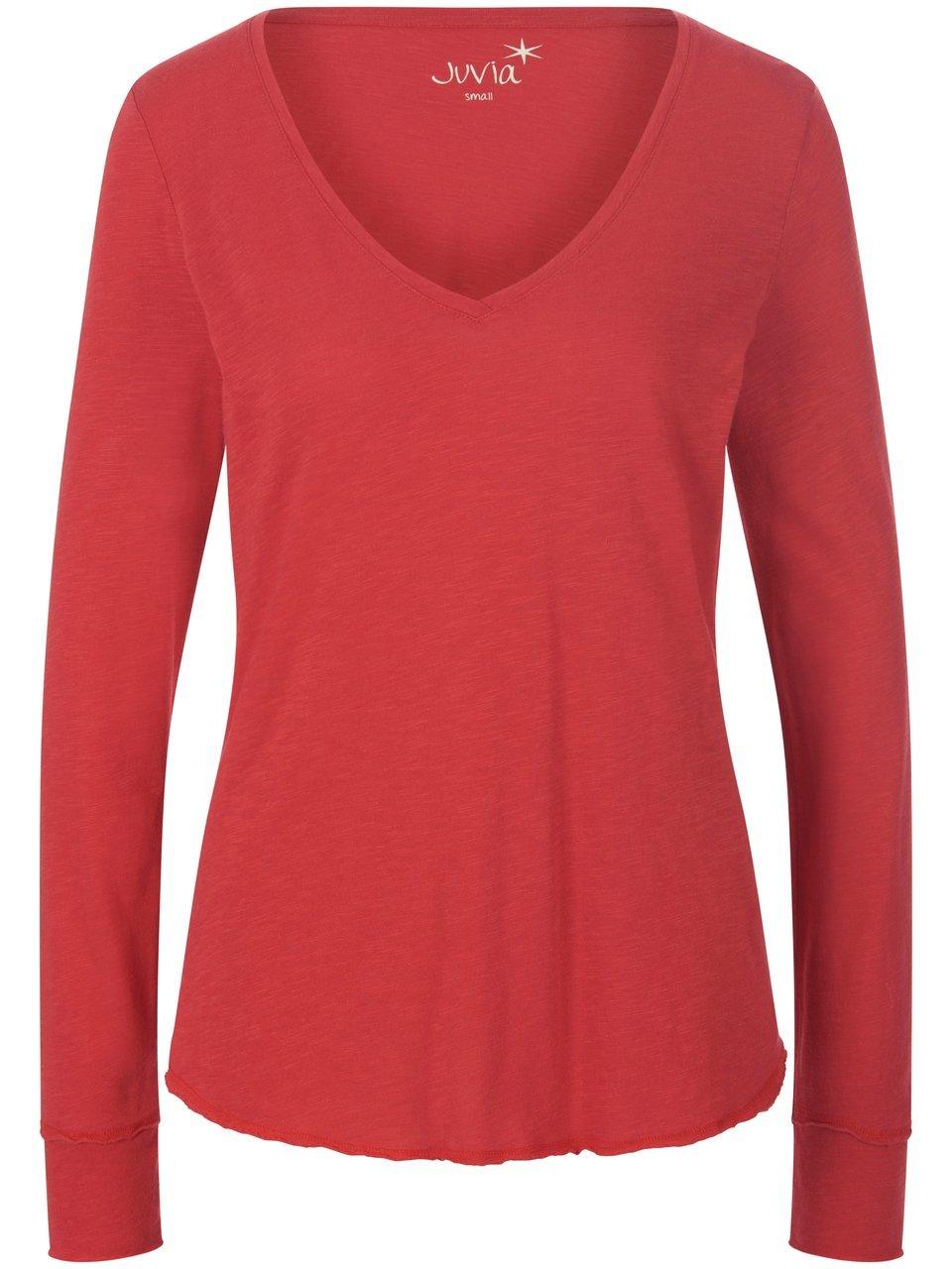 Shirt een V-hals Van Juvia rood