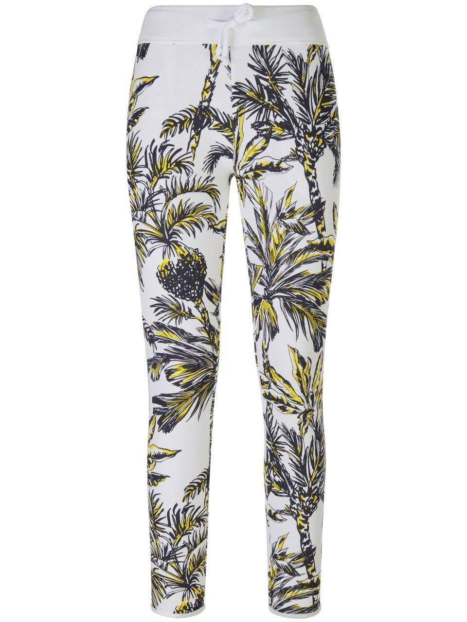 Broek print all-over Van Juvia wit