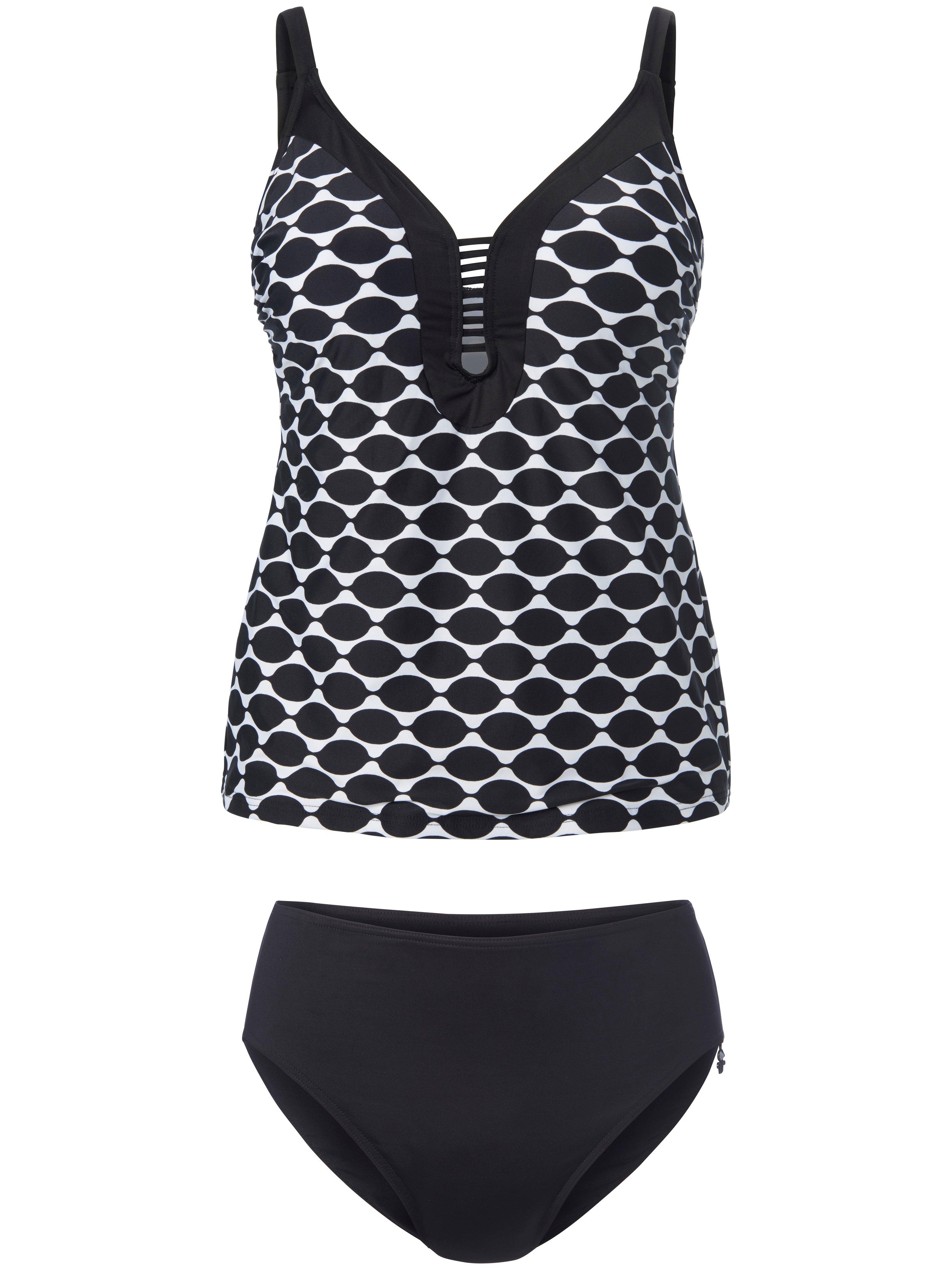 Tankini Xtra Life grafische print rondom Van Opera zwart