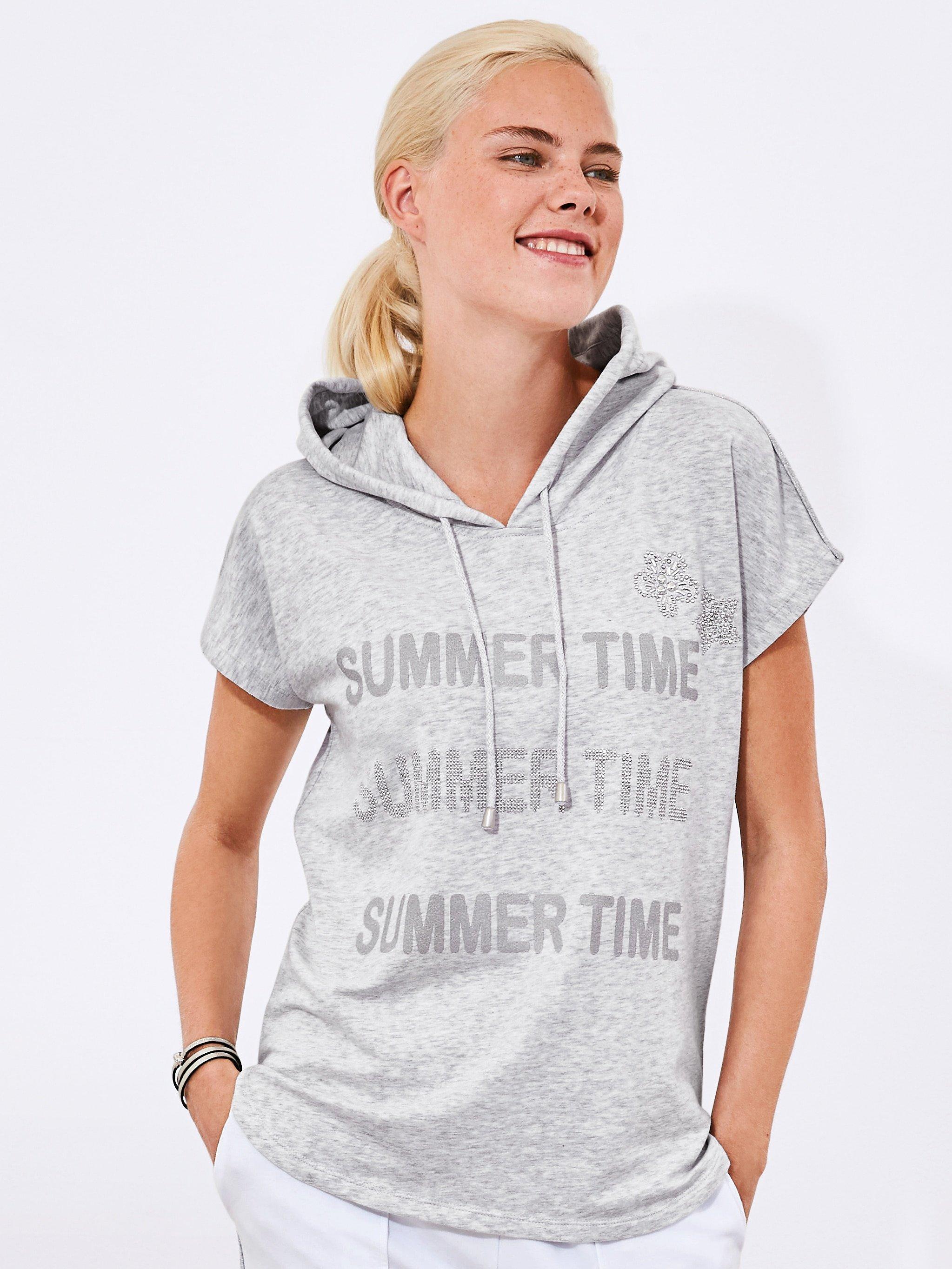 MYBC - Sweatshirt mit überschnittener 1/2-Arm