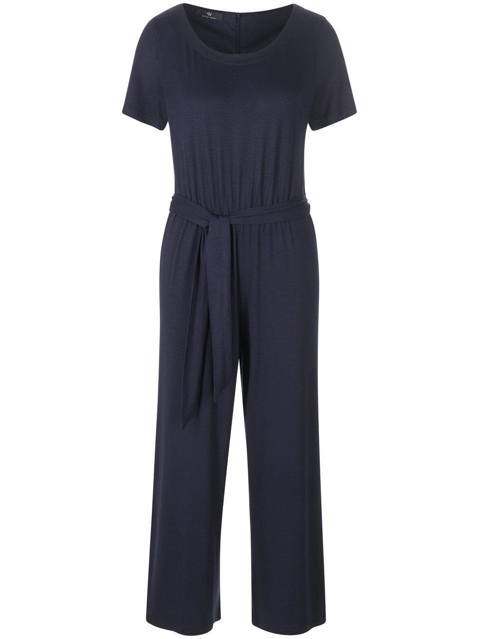 Jumpsuit korte mouwen Van Peter Hahn blauw