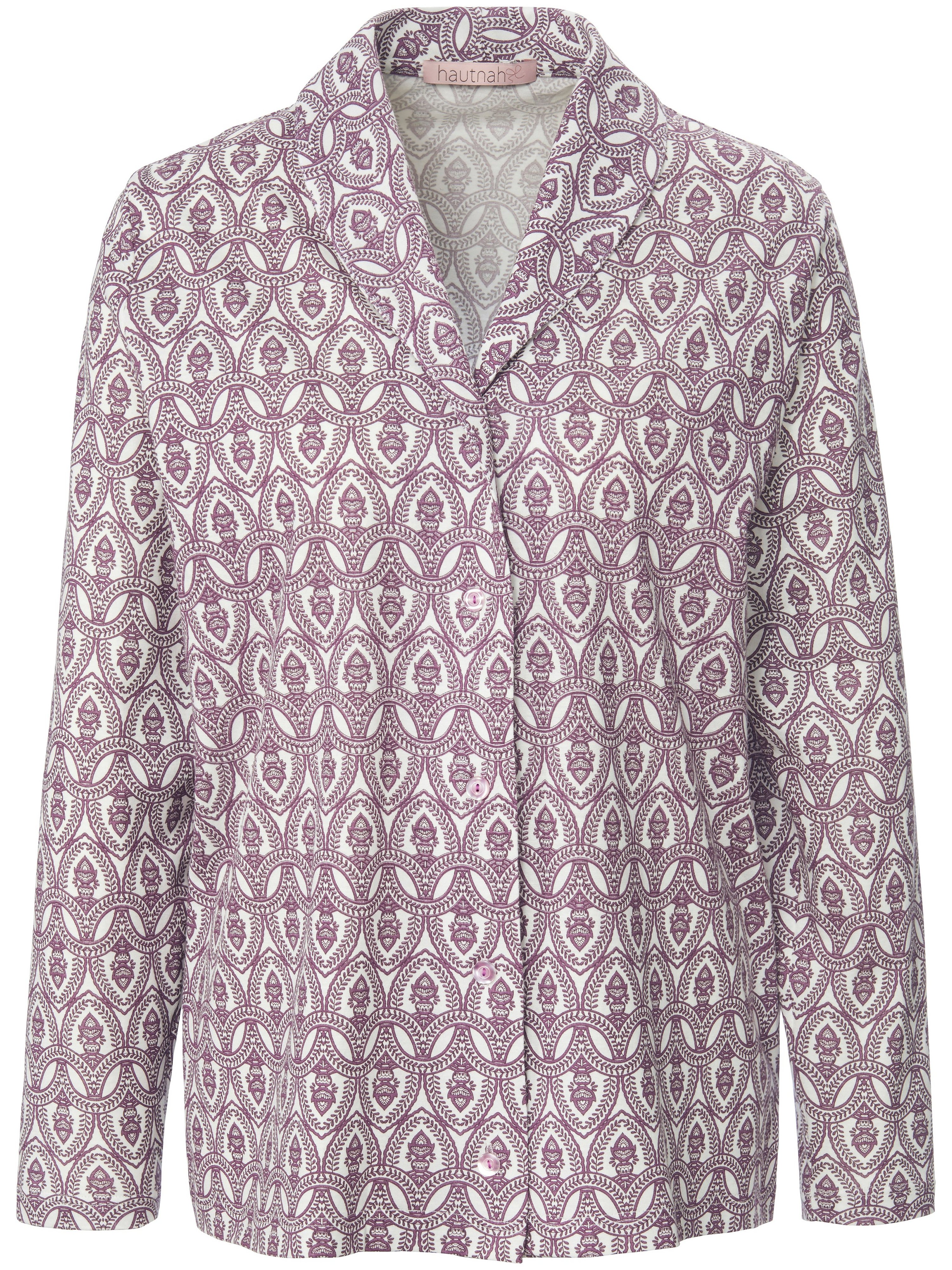 Pyjama 100% katoen ornamentprint Van Hautnah paars