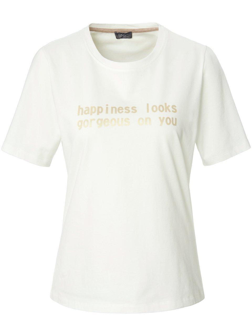 Shirt ronde hals en message-print voor Van MYBC wit