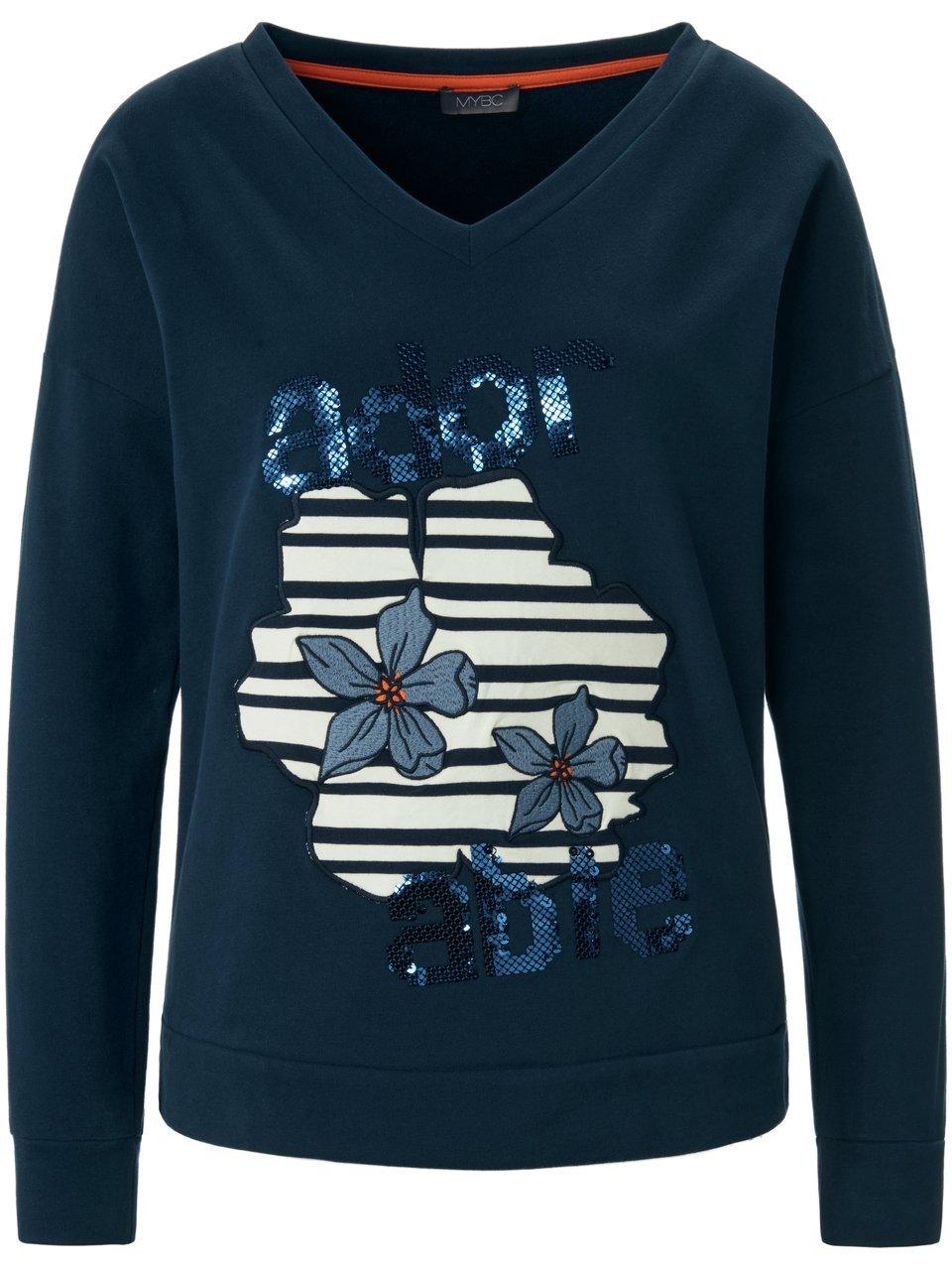 Sweatshirt V-hals Van MYBC blauw