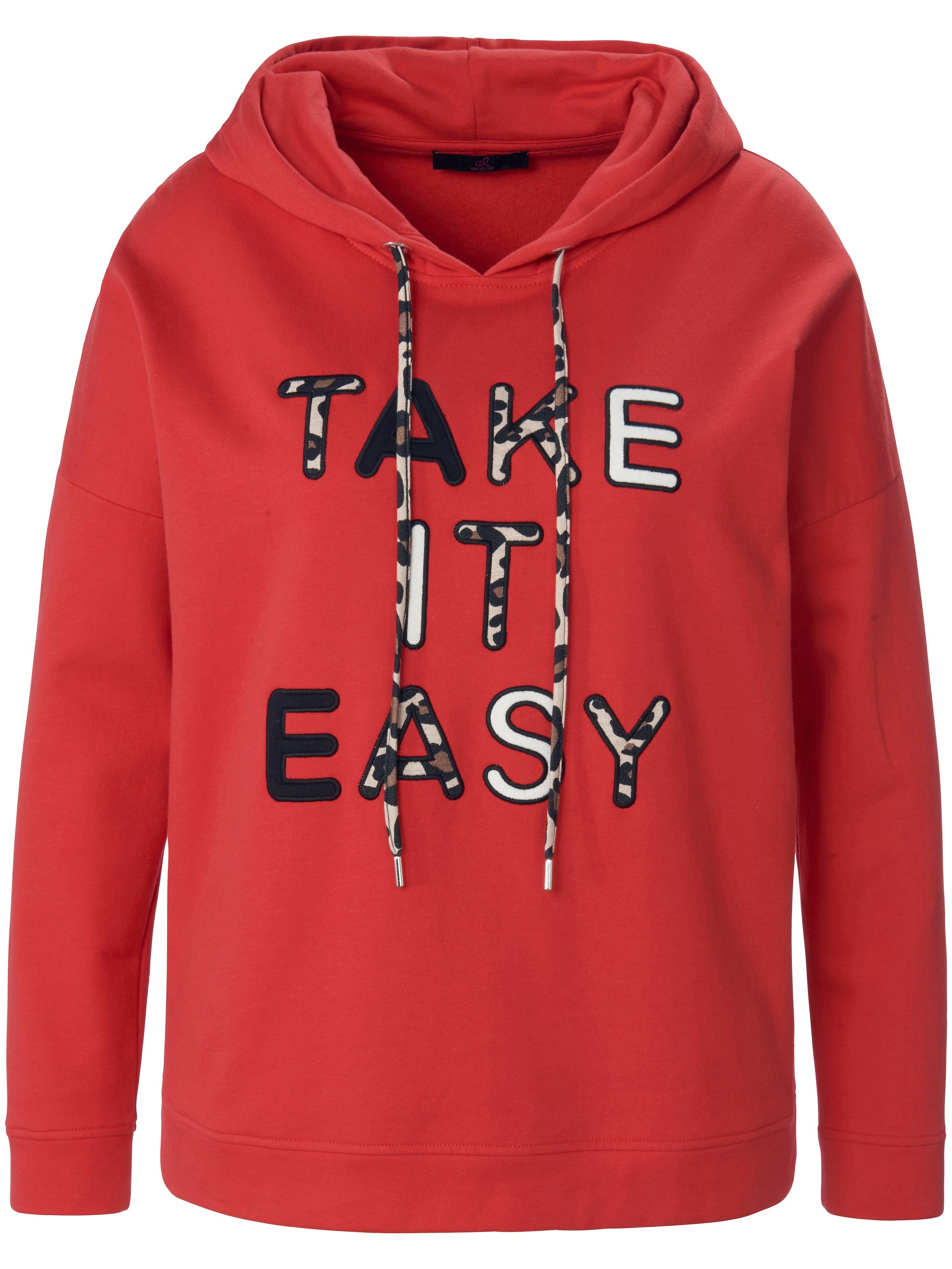 Le sweat-shirt à capuche facile à combiner  Emilia Lay rouge