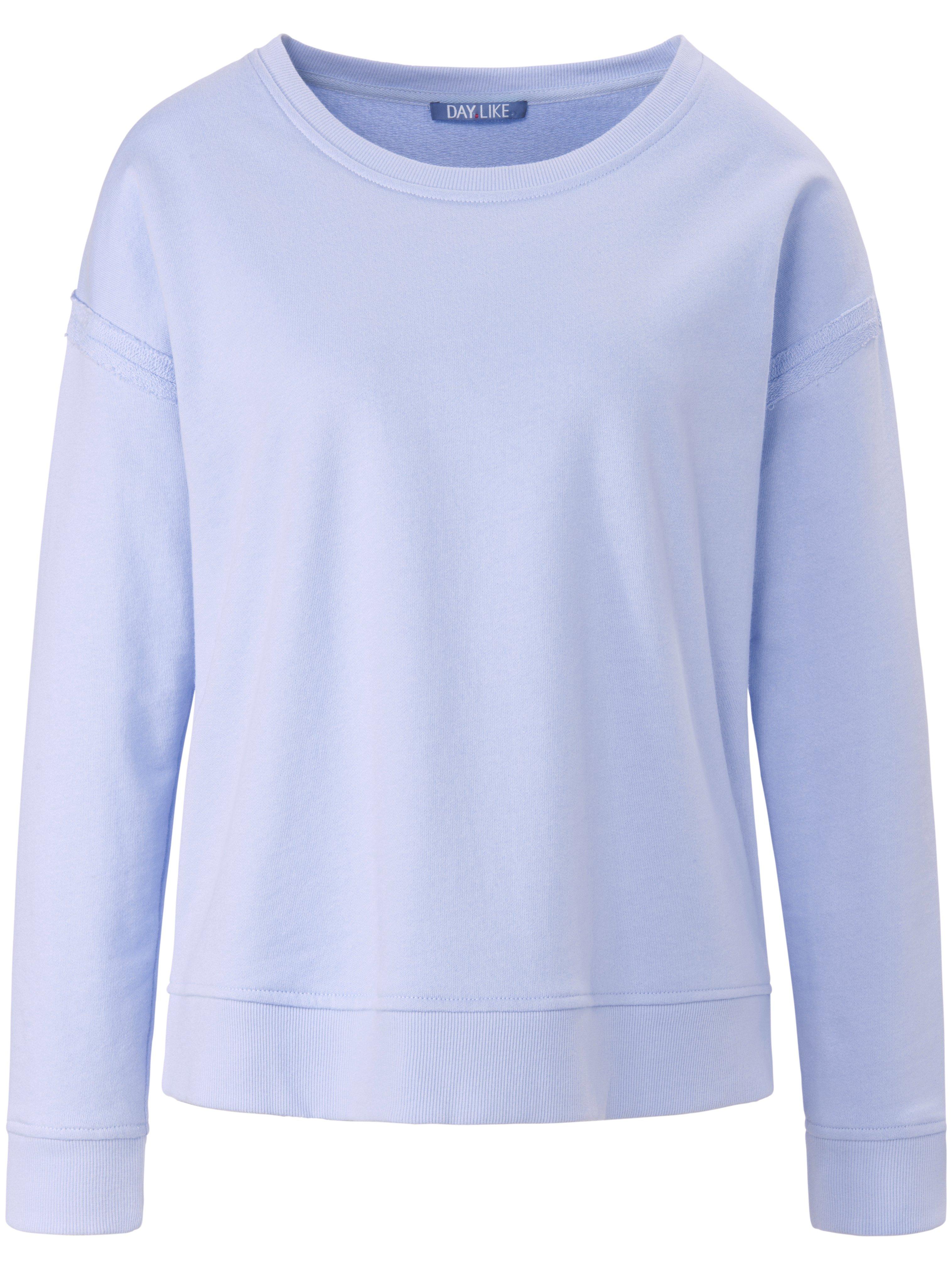 Sweatshirt 100% katoen Van DAY.LIKE blauw