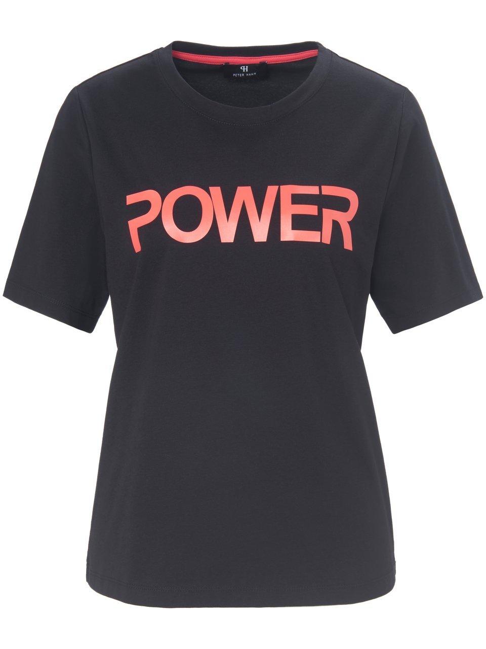 Le T-shirt inscription Power  Peter Hahn noir
