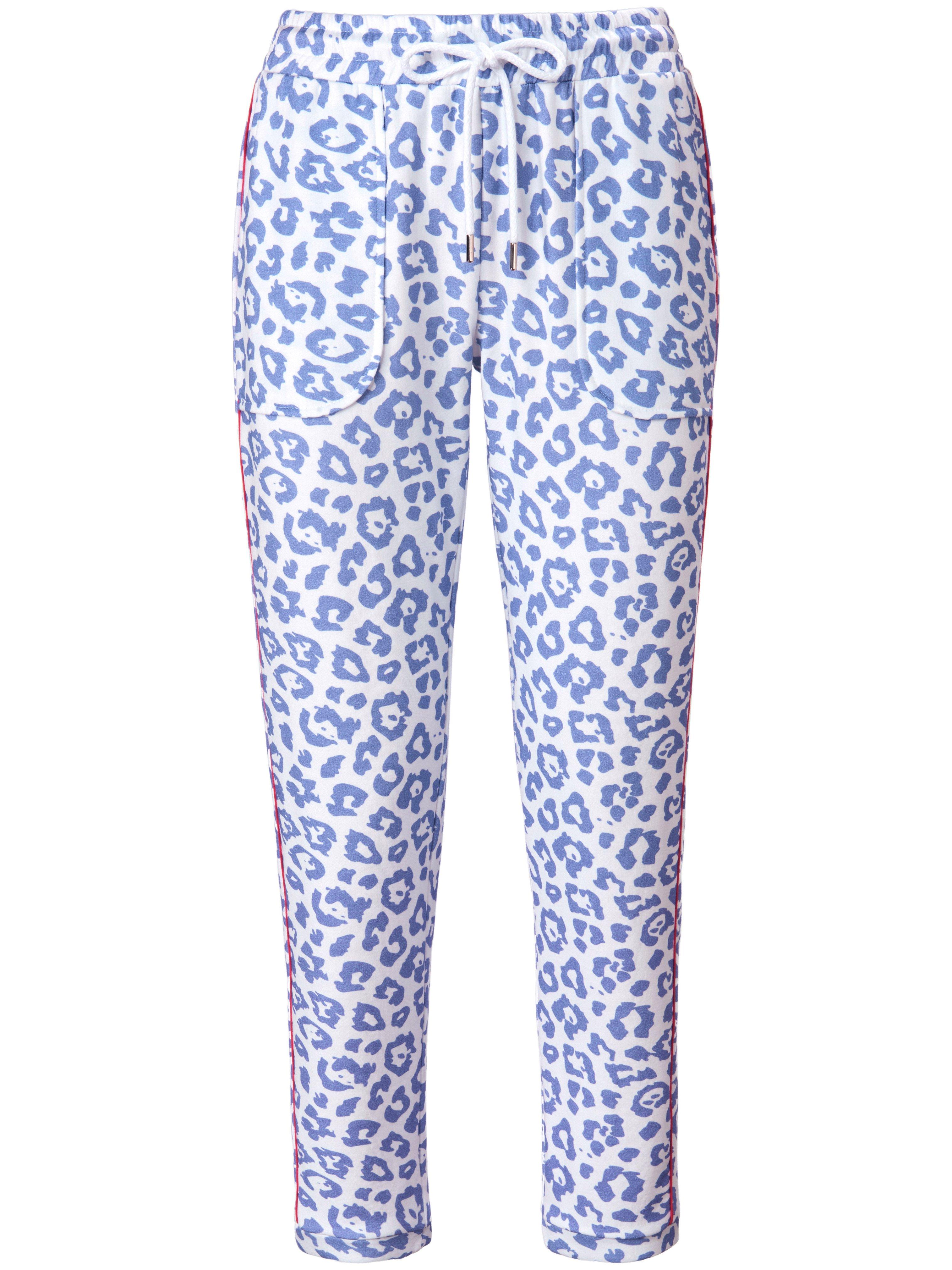 Le pantalon sweat imprimé léopard  MYBC bleu