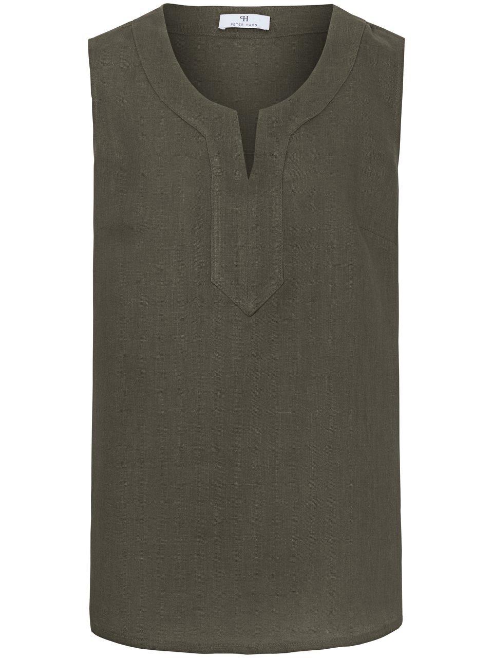 Blusen-Top aus 100% Leinen Peter Hahn grün günstig online kaufen