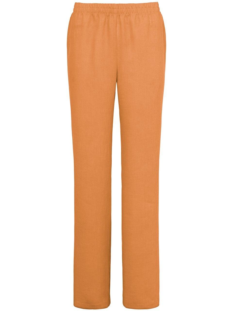 Le pantalon 100% lin  Peter Hahn orange