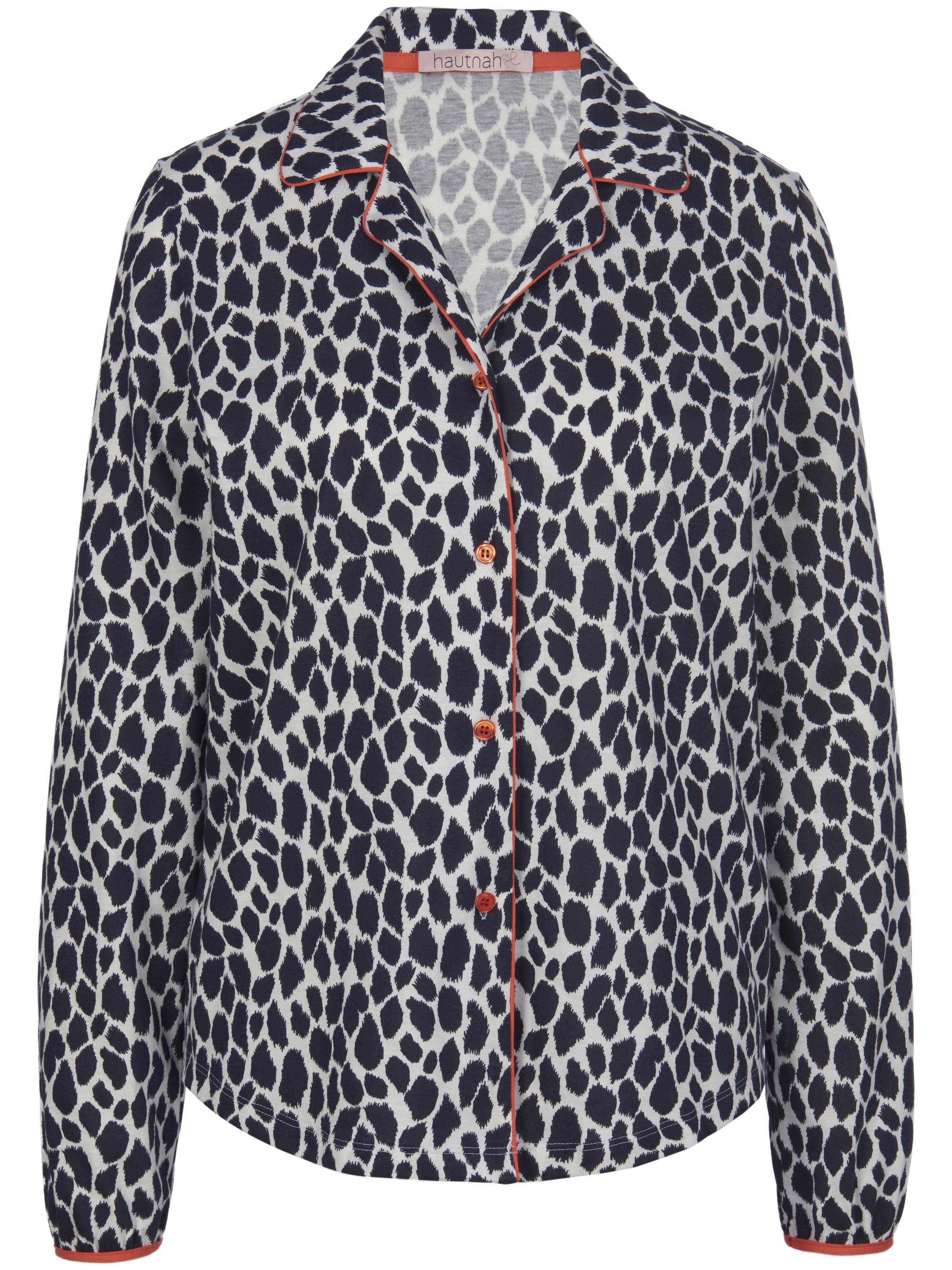 Le pyjama 100% coton à imprimé léopard  Hautnah bleu