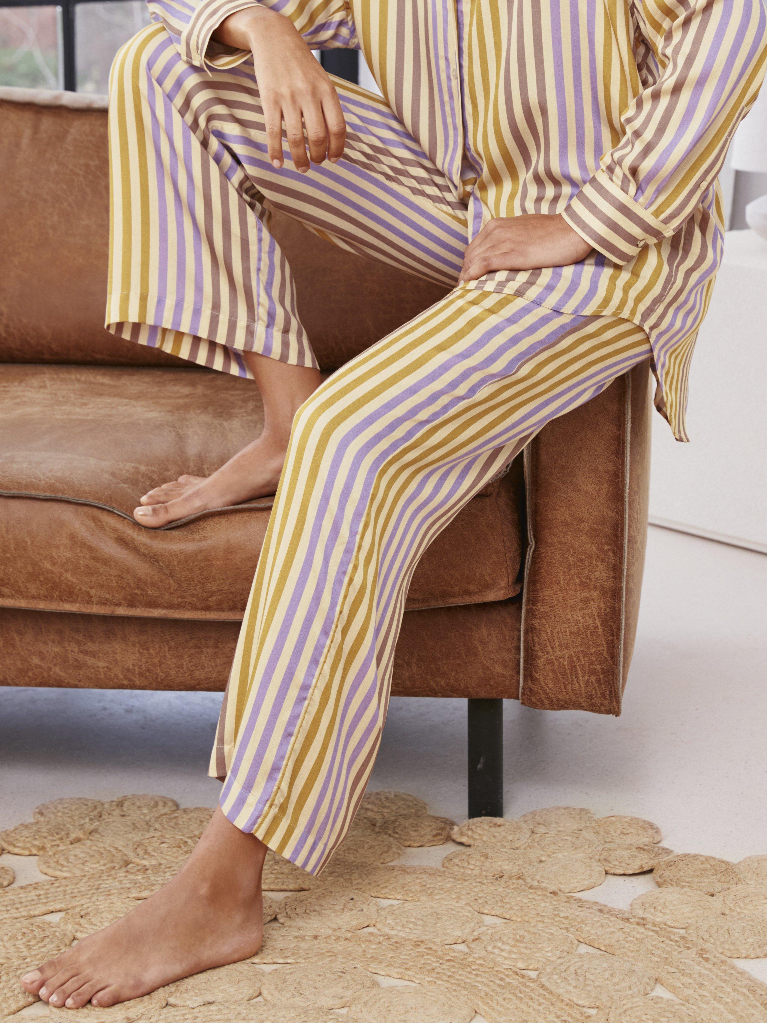 Mey - Enkellange pyjamabroek met elastische band